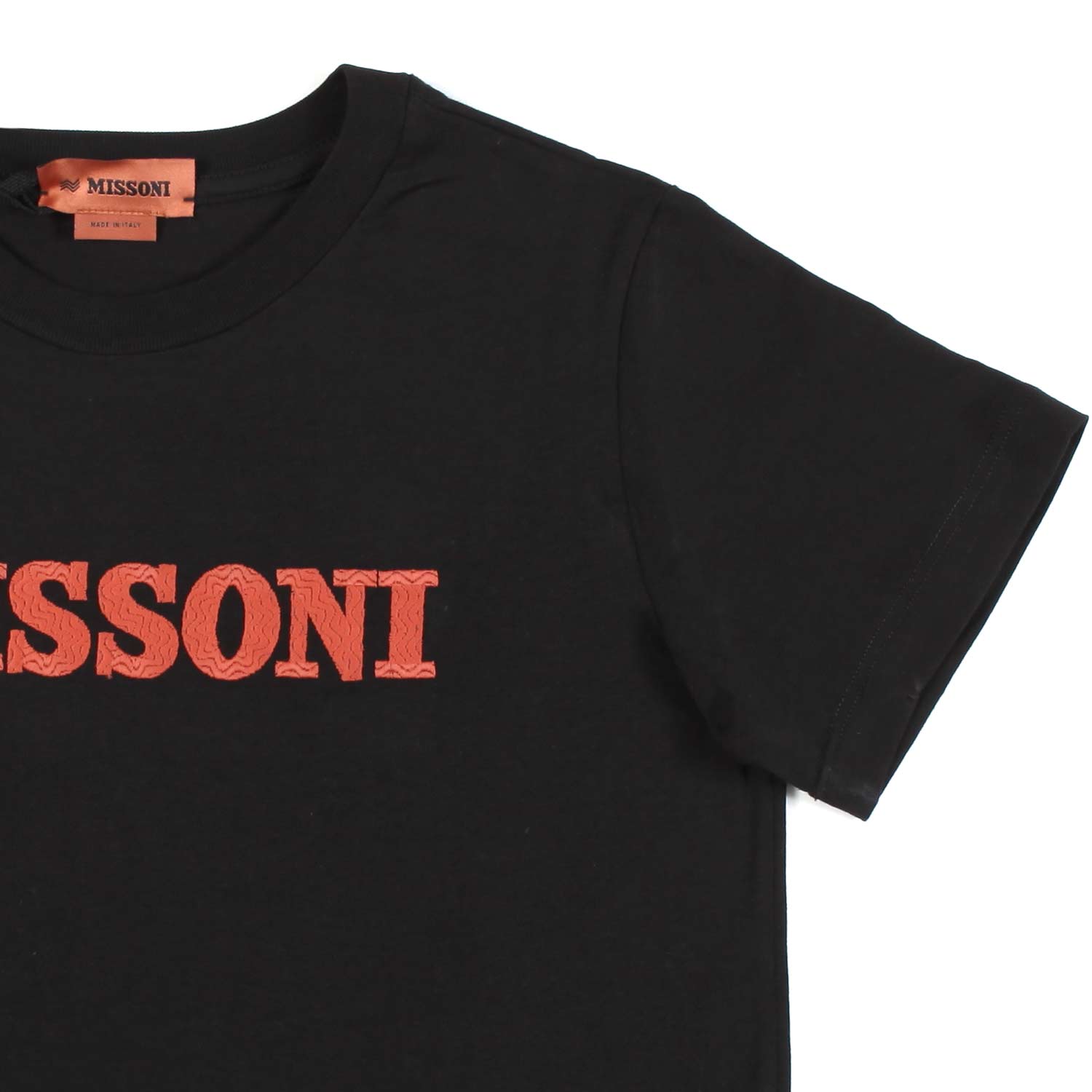 T-SHIRT UNISEX NERA CON LOGO RUGGINE - annameglio.com abbigliamento moda