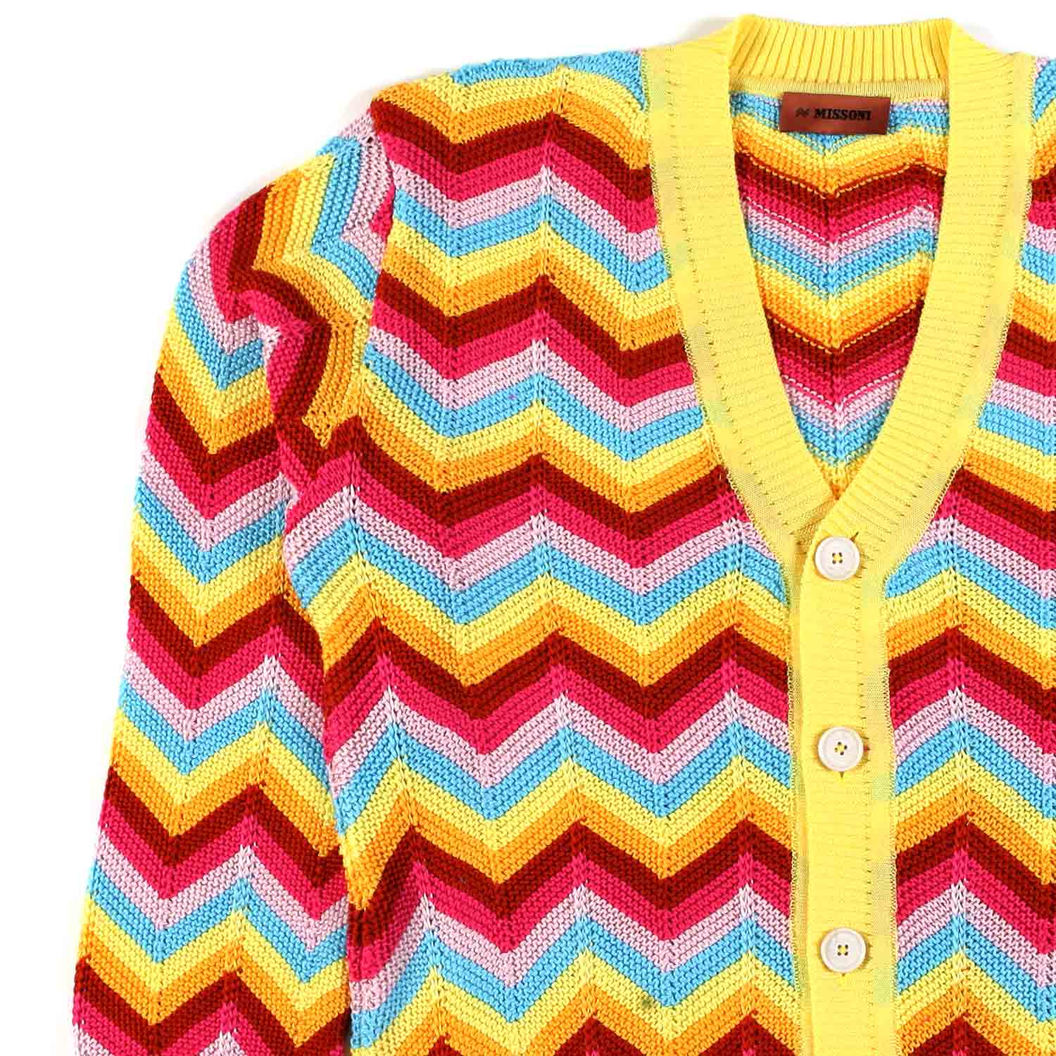 CARDIGAN ZIG ZAG MULTICOLOR BAMBINA E TEENAGER - annameglio.com abbigliamento moda