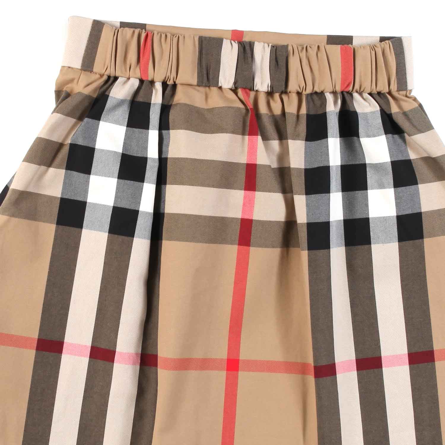 GONNA BEIGE CHECK BAMBINA E TEENAGER - annameglio.com abbigliamento moda