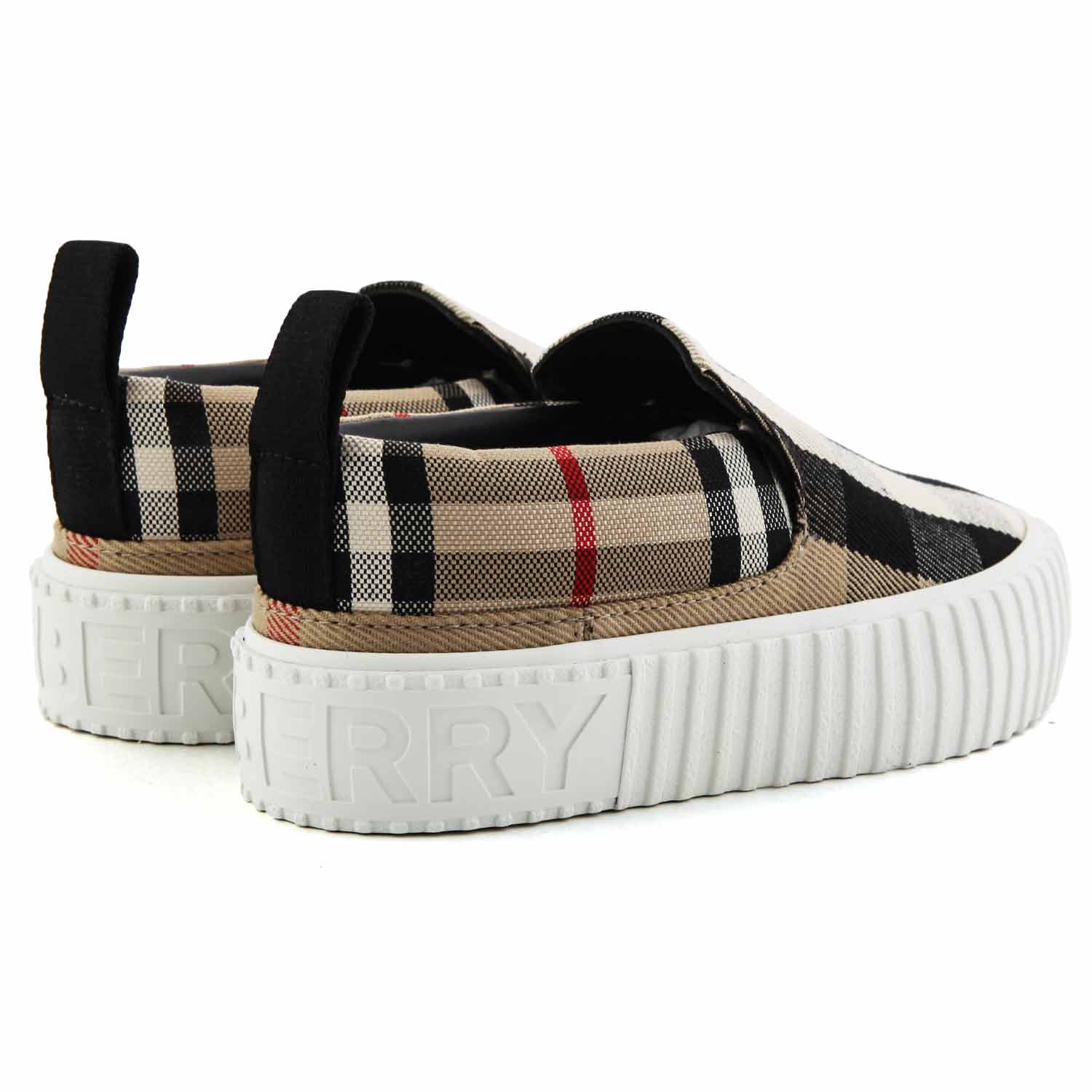 SNEAKER SLIP-ON TARTAN BEIGE BAMBINA - annameglio.com abbigliamento moda