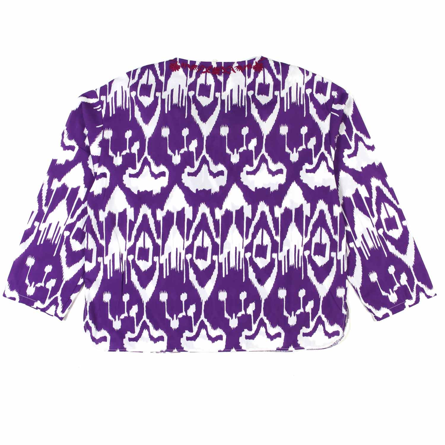 CAMICIA KAFTANA VIOLA E BIANCA BAMBINA E TEEN - annameglio.com abbigliamento moda