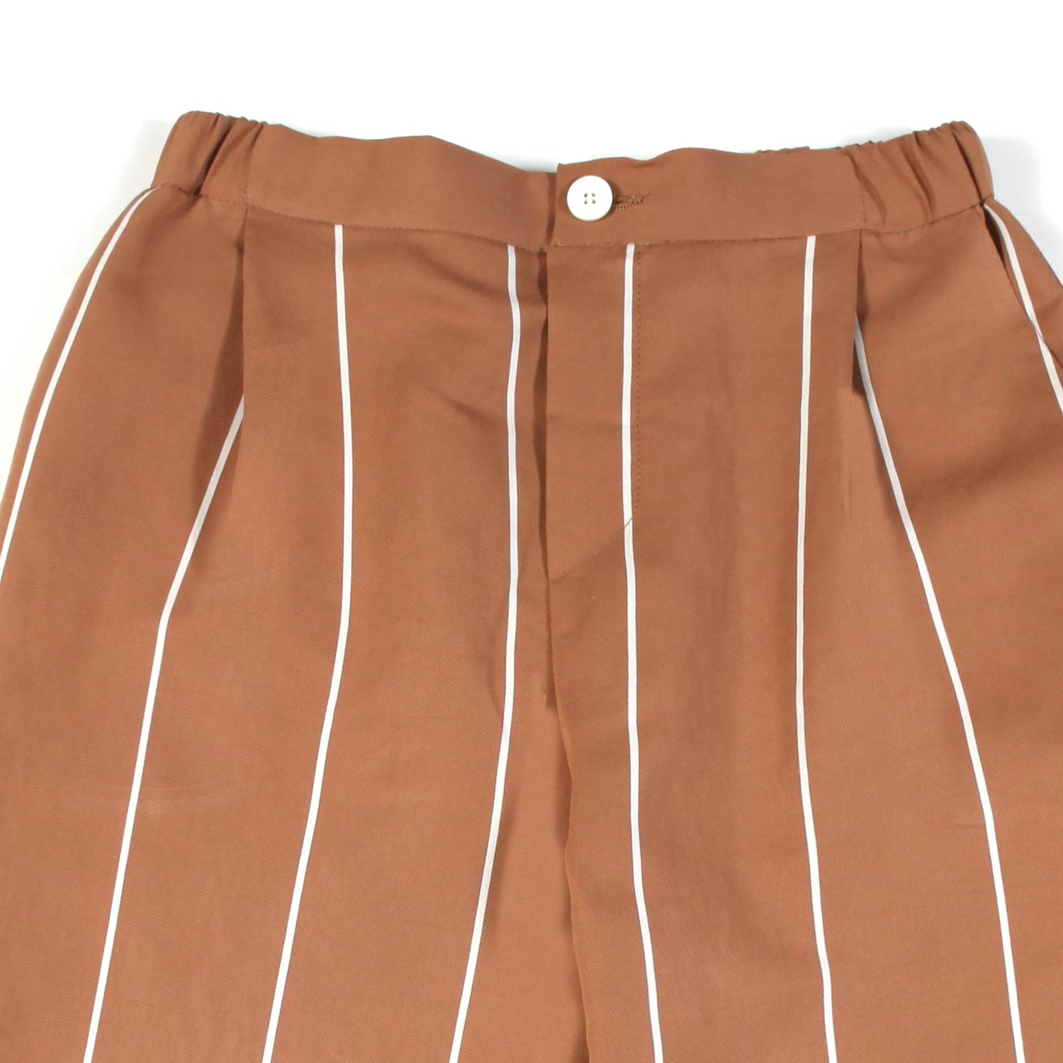 PANTALONE CAMMELLO A RIGHE BIANCHE - annameglio.com abbigliamento moda