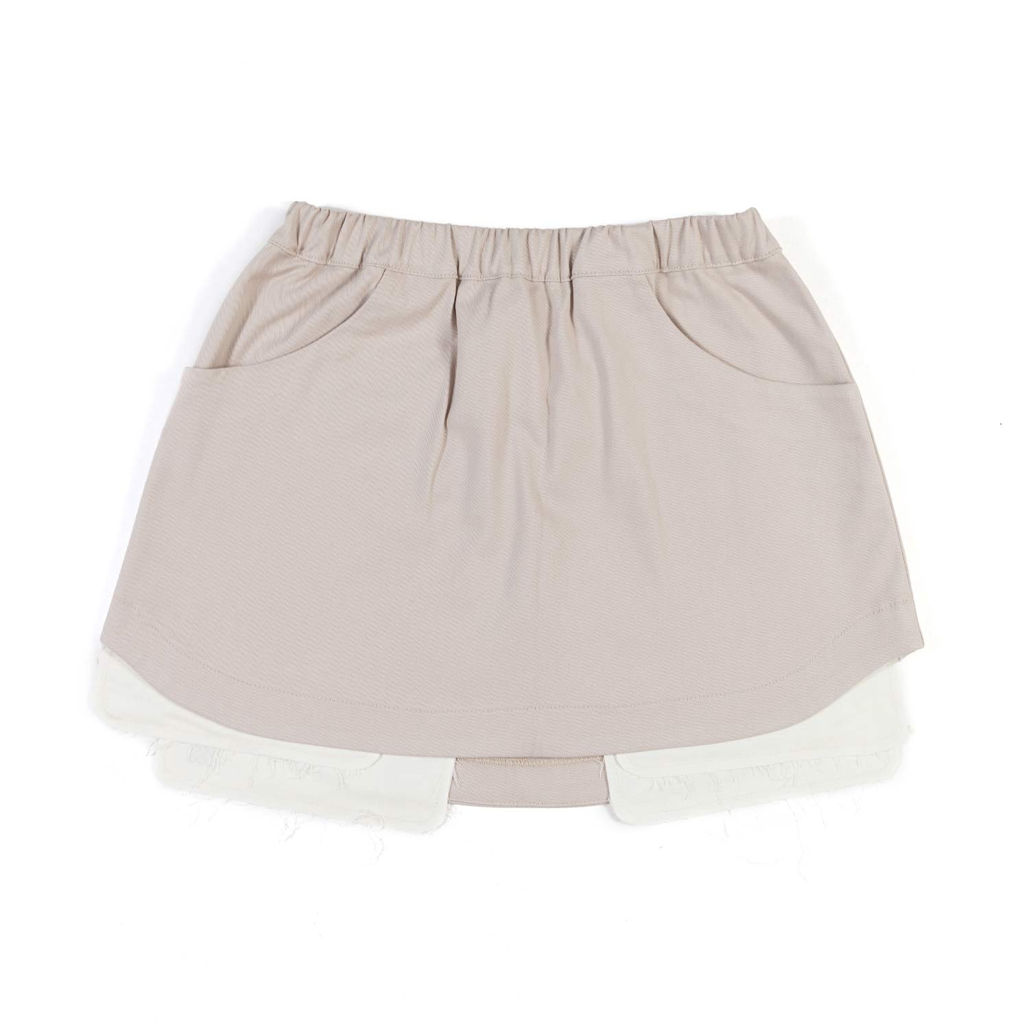 MINIGONNA BEIGE E BIANCA BAMBINA E TEEN - annameglio.com abbigliamento moda