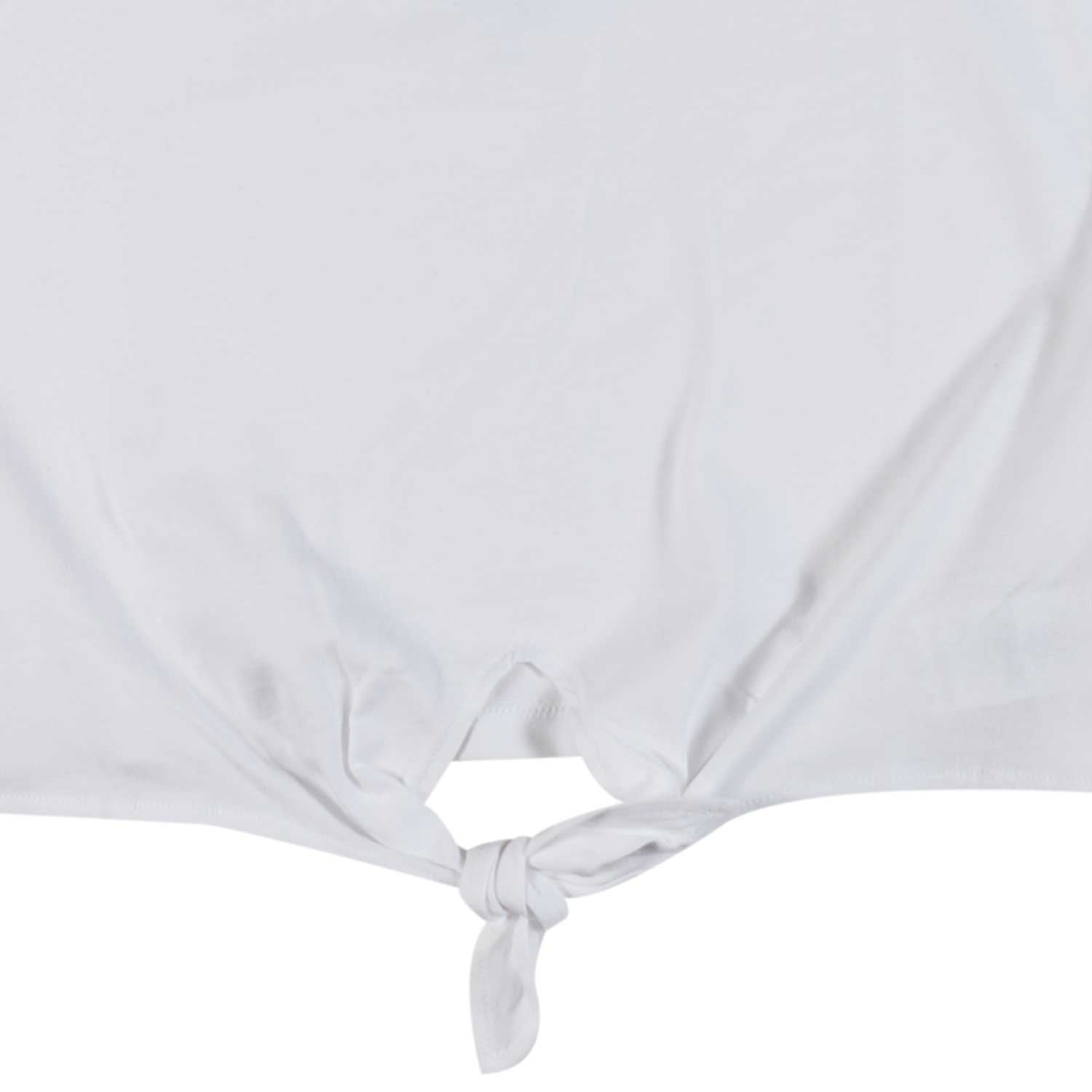 T-SHIRT CROPPED BIANCA ANNODATA SUL FONDO - annameglio.com abbigliamento moda