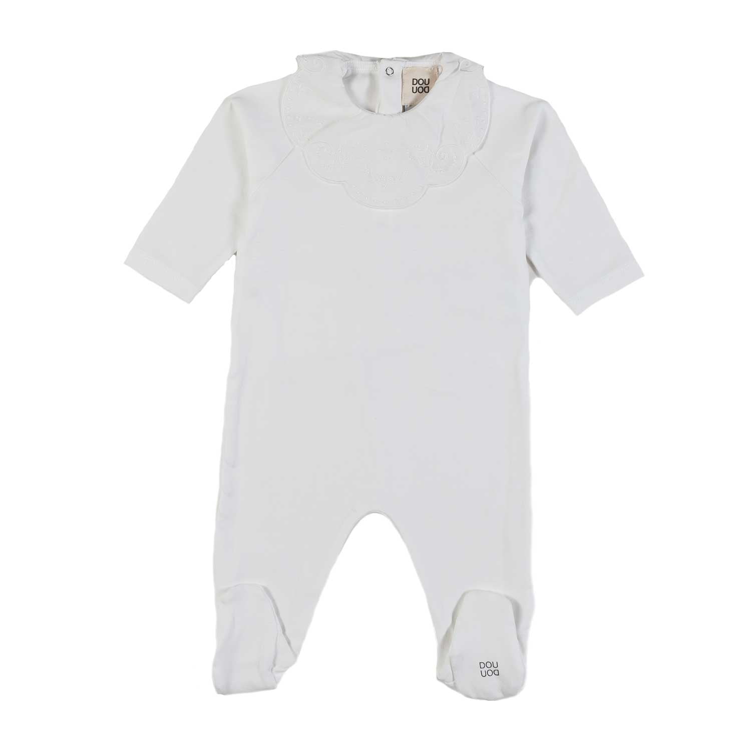 TUTINA COTONE BIANCA NEONATA - annameglio.com abbigliamento moda