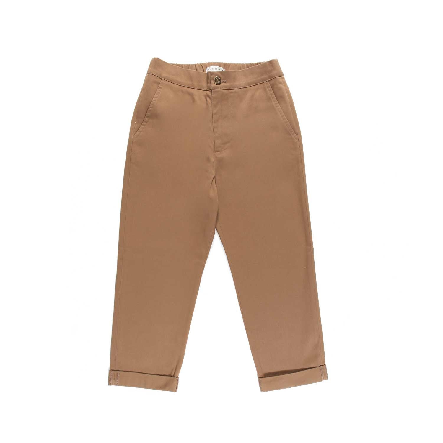 PANTALONE CHINO COLOR CAMMELLO BAMBINO - annameglio.com abbigliamento moda