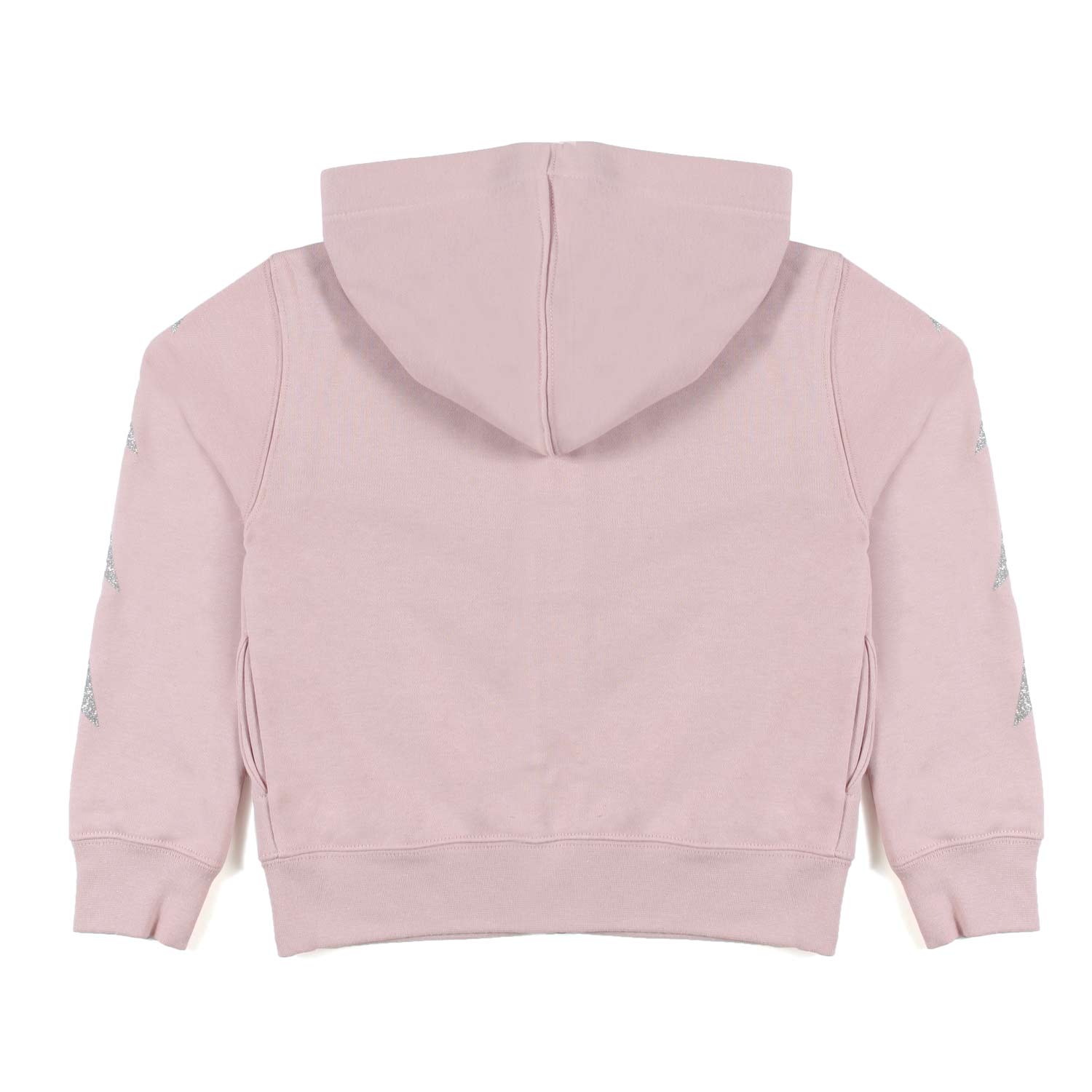 FELPA HOODIE ROSA CON STELLE SILVER BAMBINA TEEN - annameglio.com abbigliamento moda