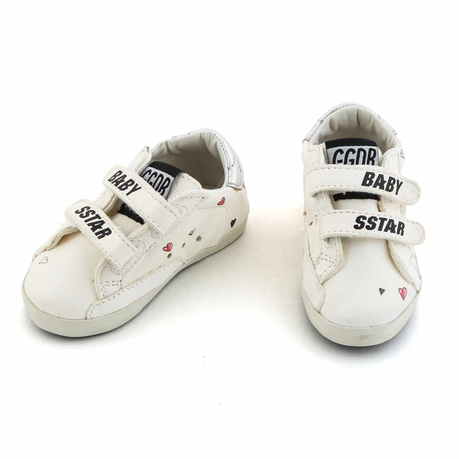 SNEAKER SSTAR BIANCA CON CUORICINI NEONATA - annameglio.com abbigliamento moda