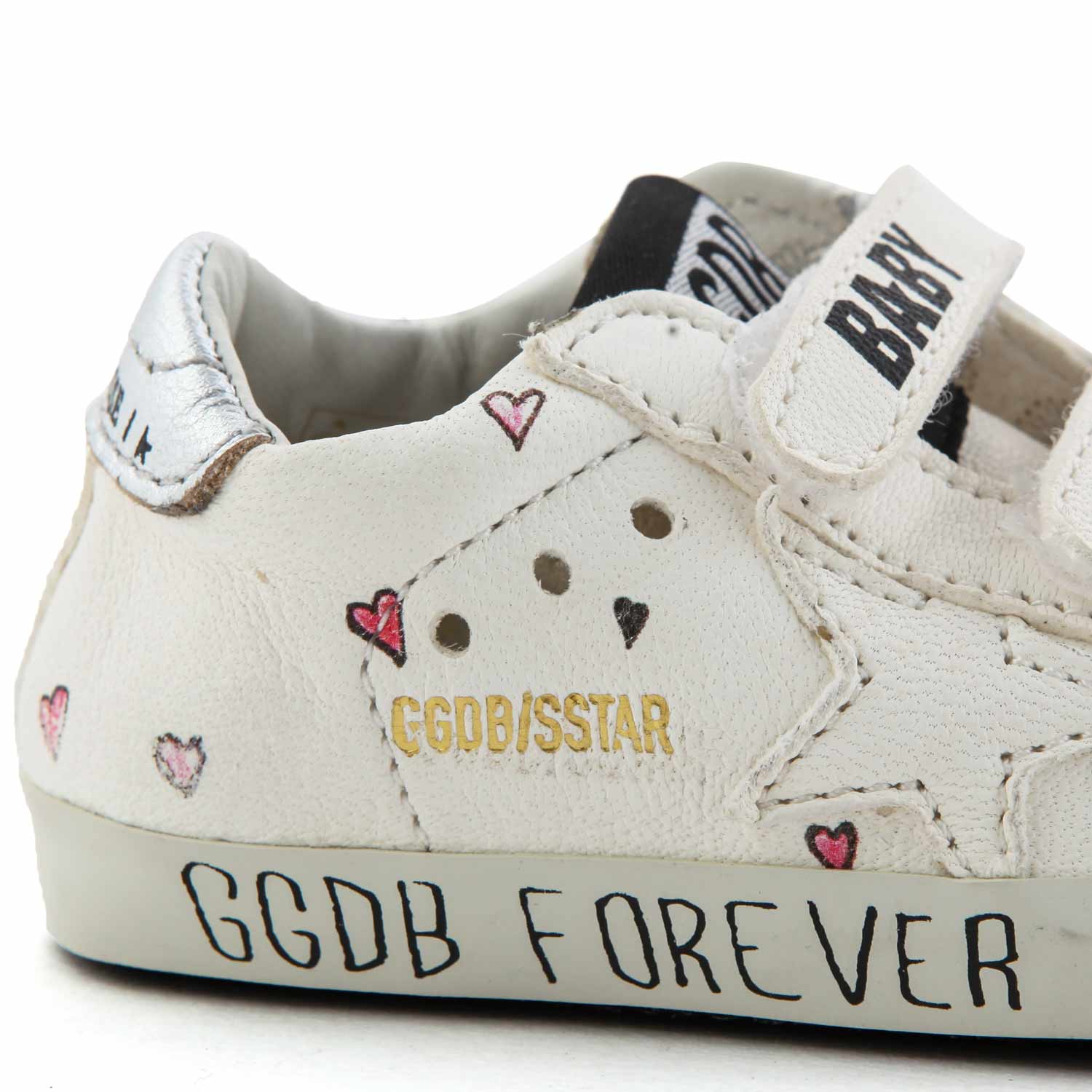 SNEAKER SSTAR BIANCA CON CUORICINI NEONATA - annameglio.com abbigliamento moda