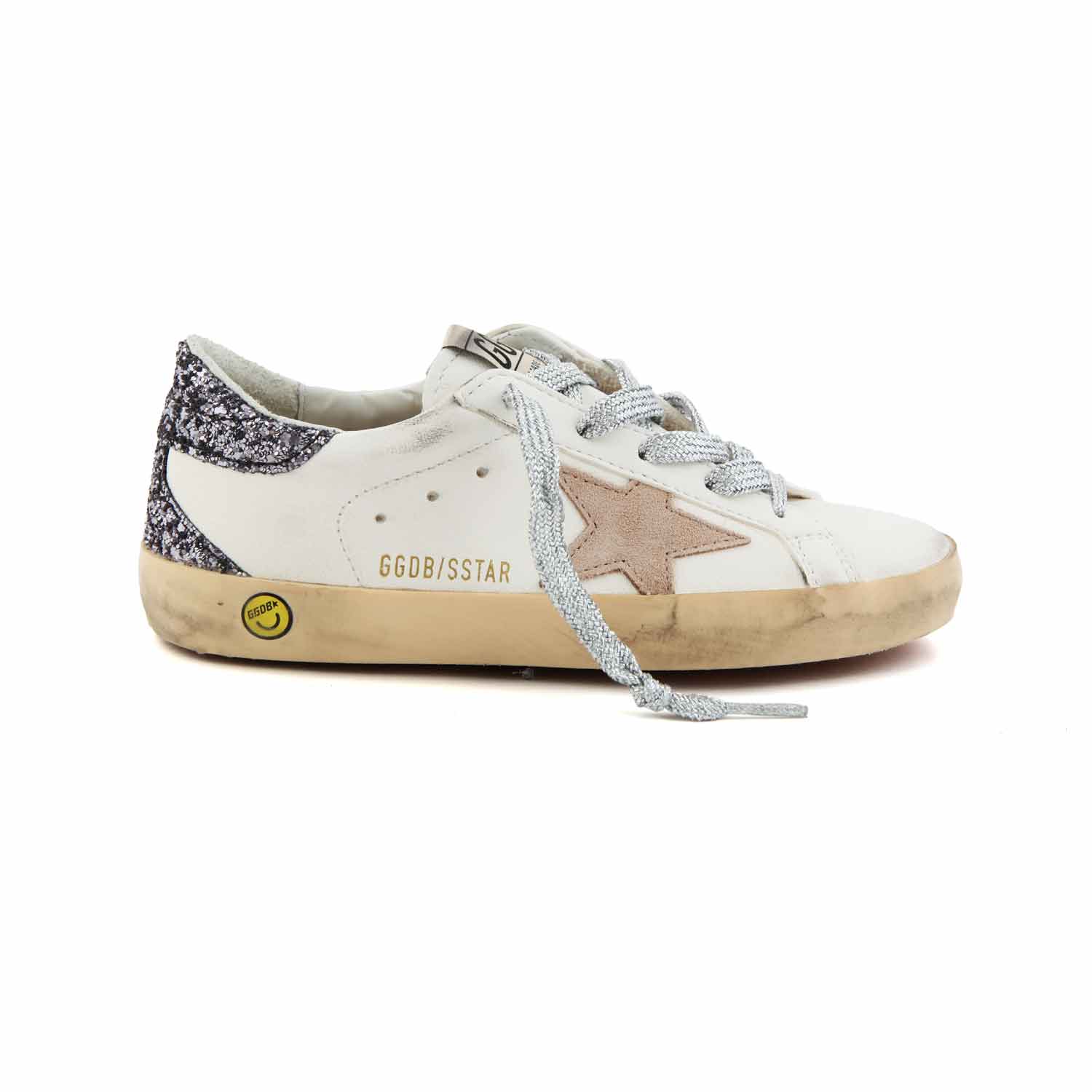 SNEAKER SSTAR BIANCA E GLITTER STELLA ROSA BIMBA - annameglio.com abbigliamento moda