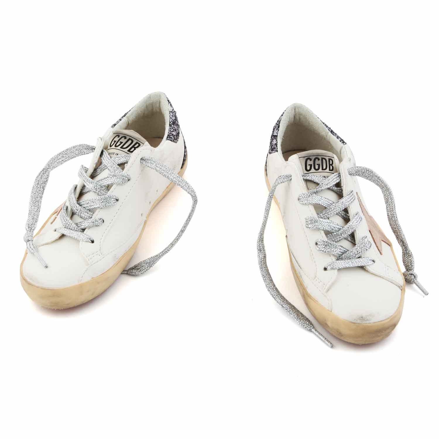 SNEAKER SSTAR BIANCA E GLITTER STELLA ROSA BIMBA - annameglio.com abbigliamento moda