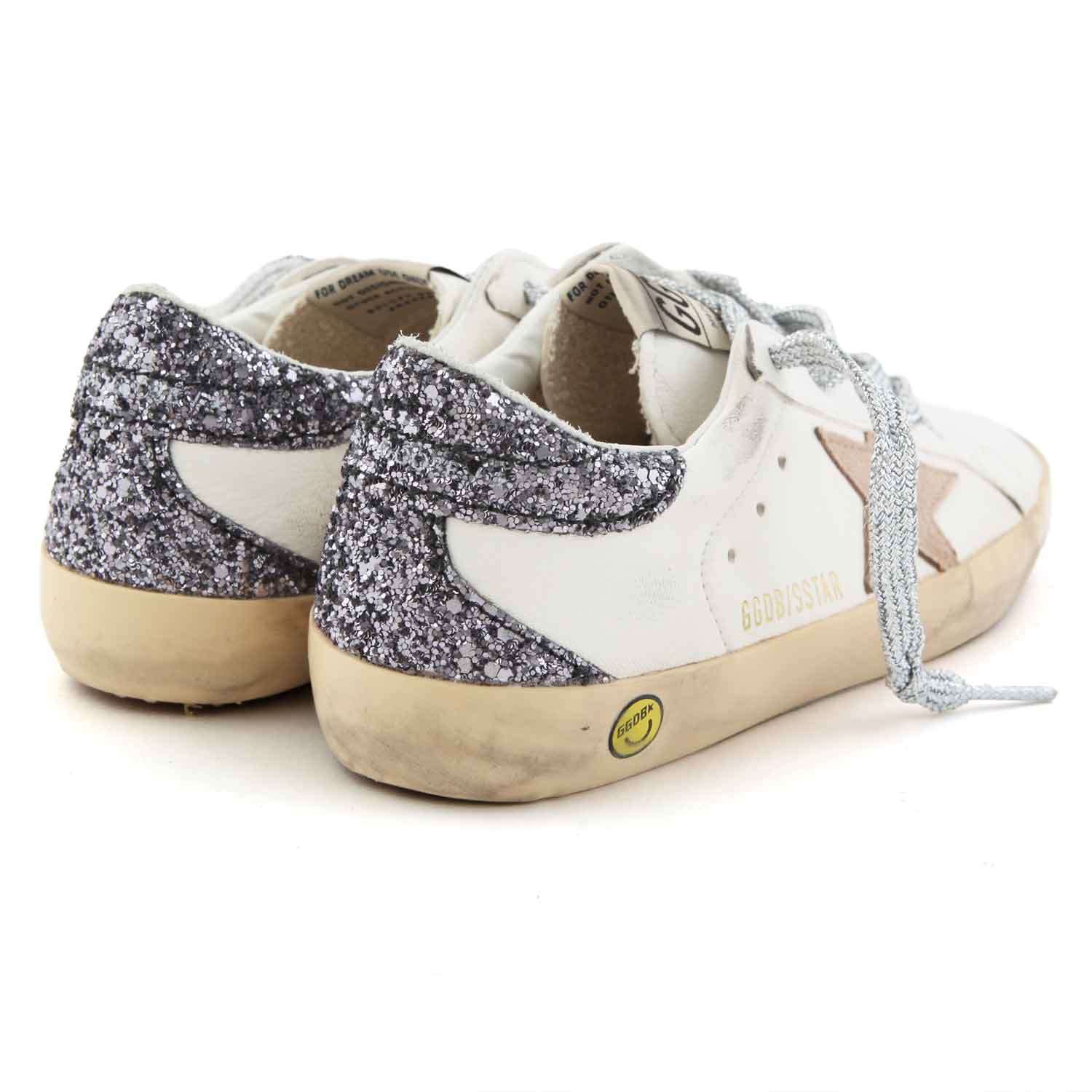 SNEAKER SSTAR BIANCA E GLITTER STELLA ROSA BIMBA - annameglio.com abbigliamento moda