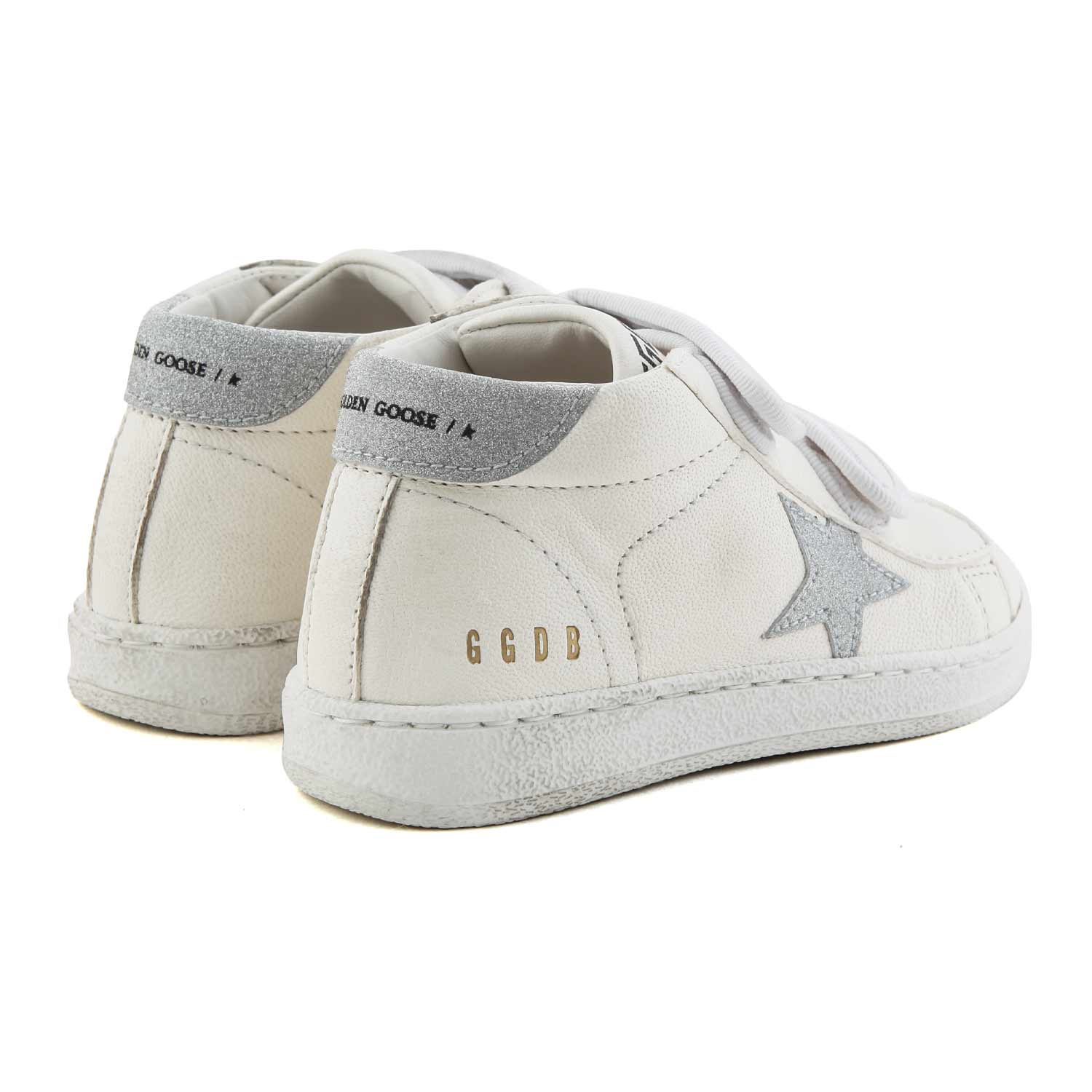SNEAKER JUNE BIANCA E ARGENTO GLITTER BAMBINA - annameglio.com abbigliamento moda