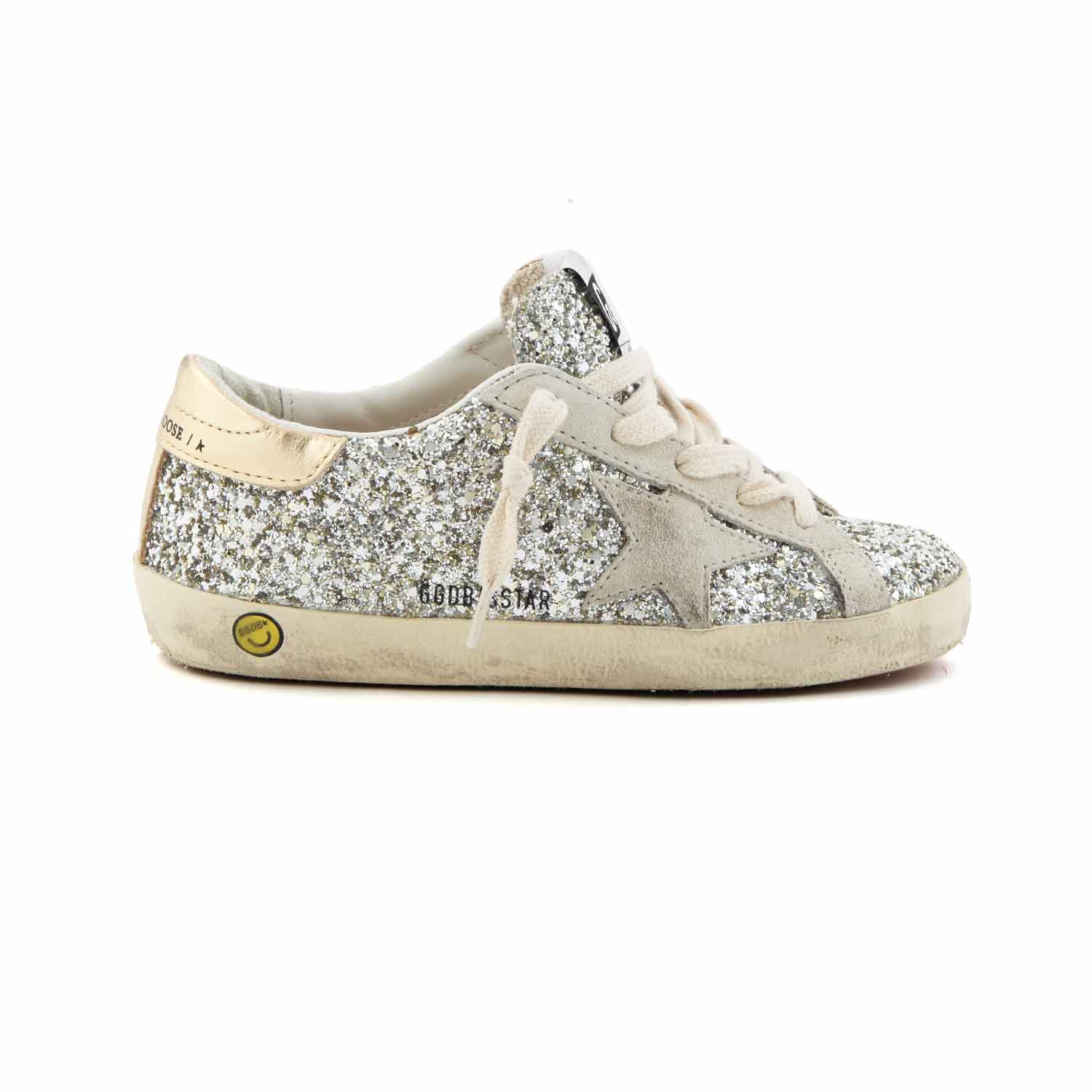 SNEAKER SSTAR ARGENTO GLITTER E ORO BAMBINA JR - annameglio.com abbigliamento moda