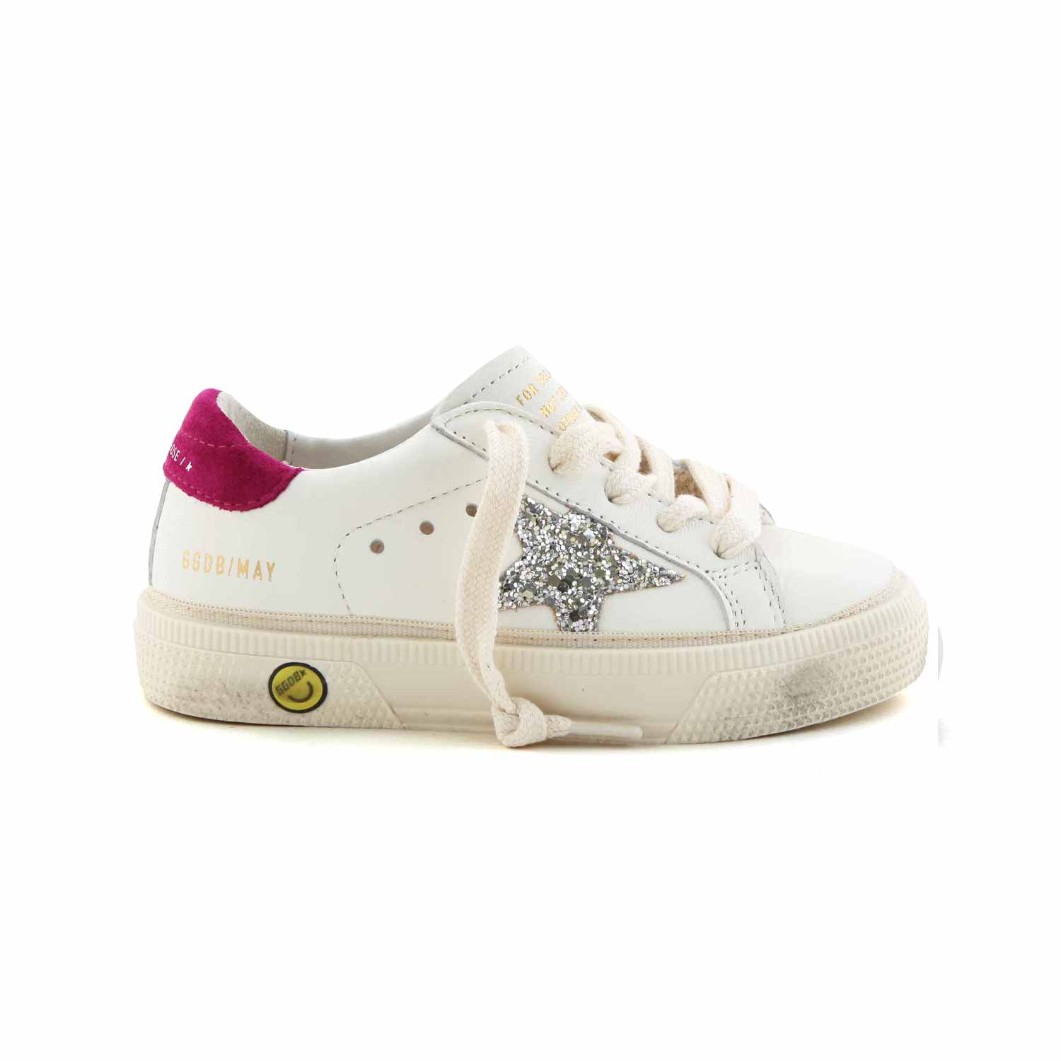 SNEAKER MAY BIANCA E MAGENTA BAMBINA JR - annameglio.com abbigliamento moda