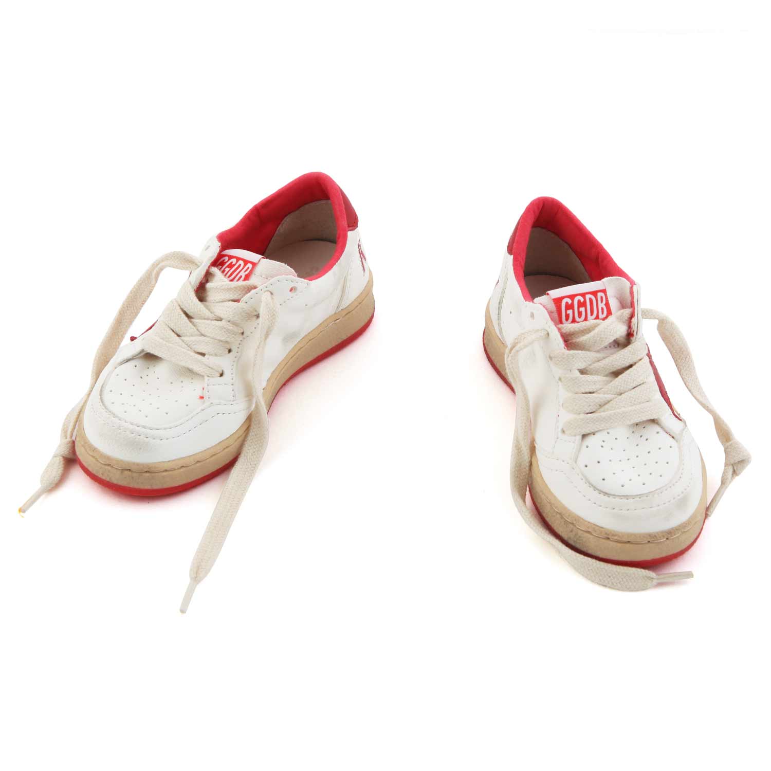 SNEAKER BALL STAR UNISEX BIANCA E ROSSA JUNIOR - annameglio.com abbigliamento moda
