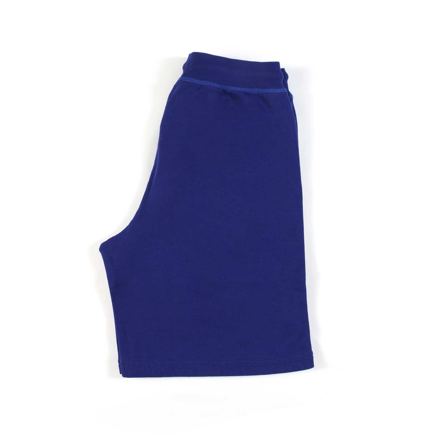 SHORTS IN FELPA BLU CON LOGO MILANO BIANCO - annameglio.com abbigliamento moda