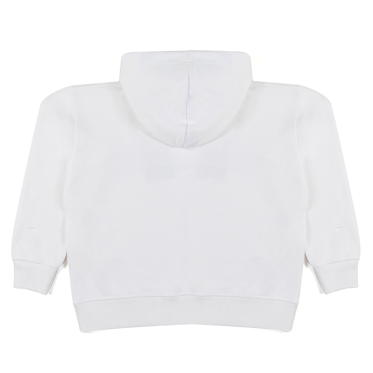 FELPA HOODIE BIANCA CON LETTERING LOGO NERO - annameglio.com abbigliamento moda