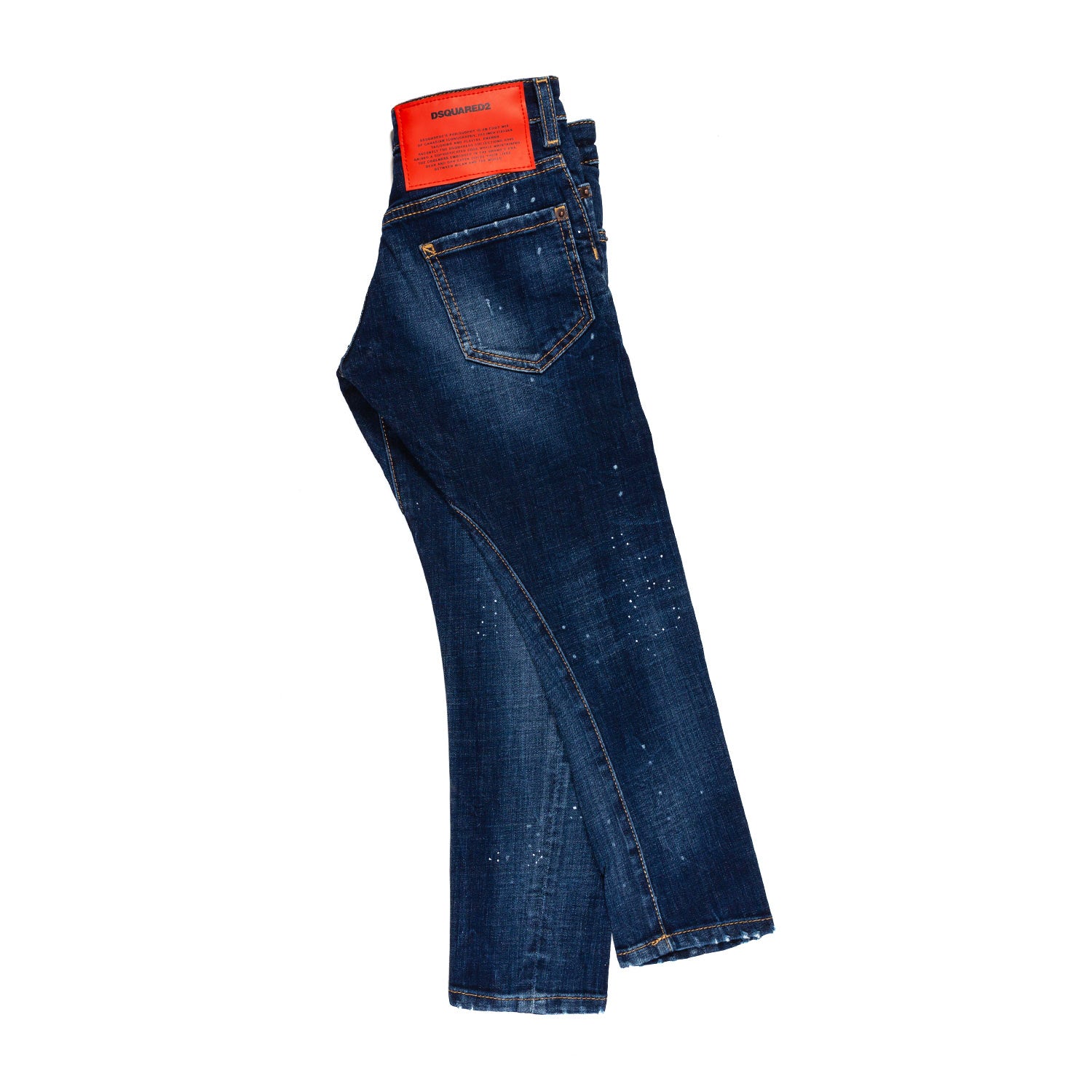 JEANS BLU SCURO CON ABRASIONI BAMBINO E TEENAGER - annameglio.com abbigliamento moda
