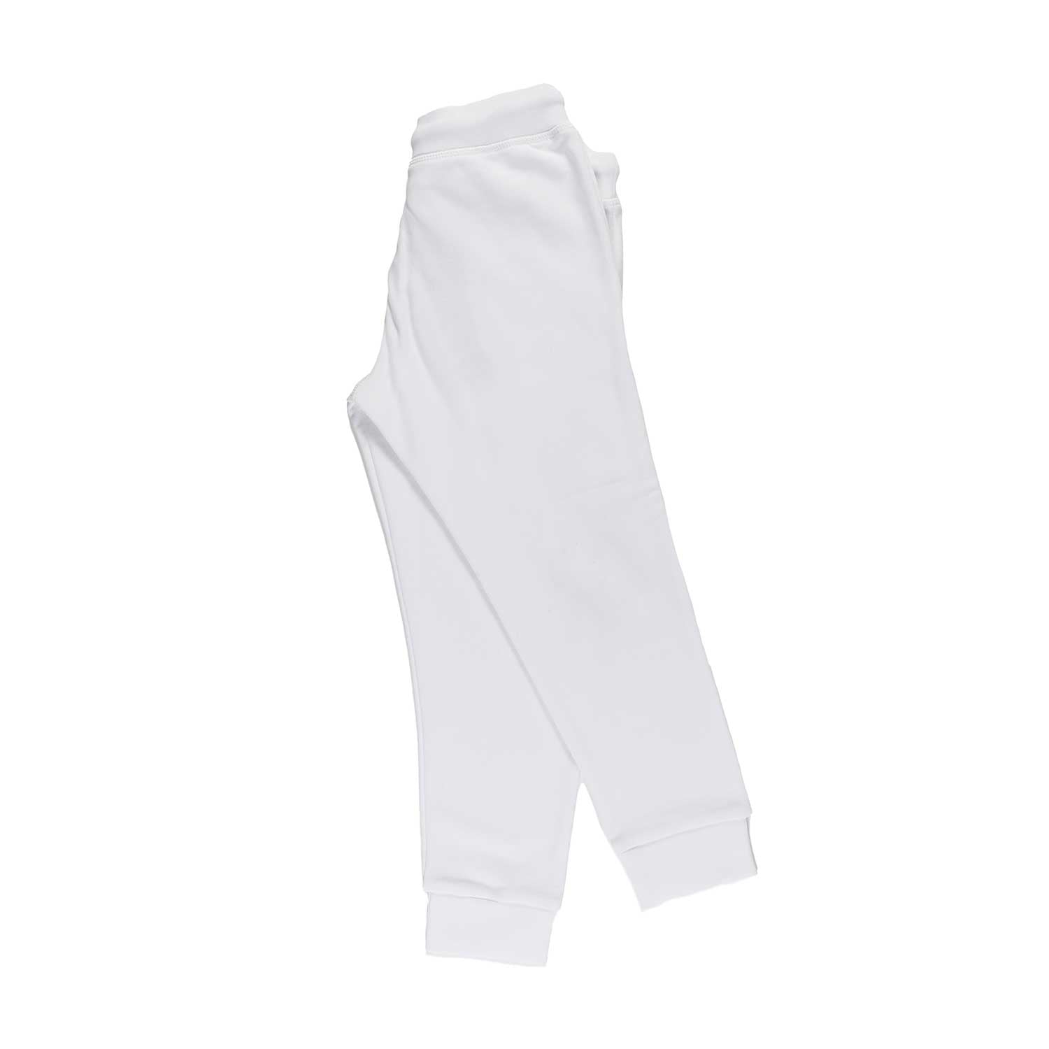 PANTALONE FELPA BIANCO CON MAXI LOGO NERO - annameglio.com abbigliamento moda