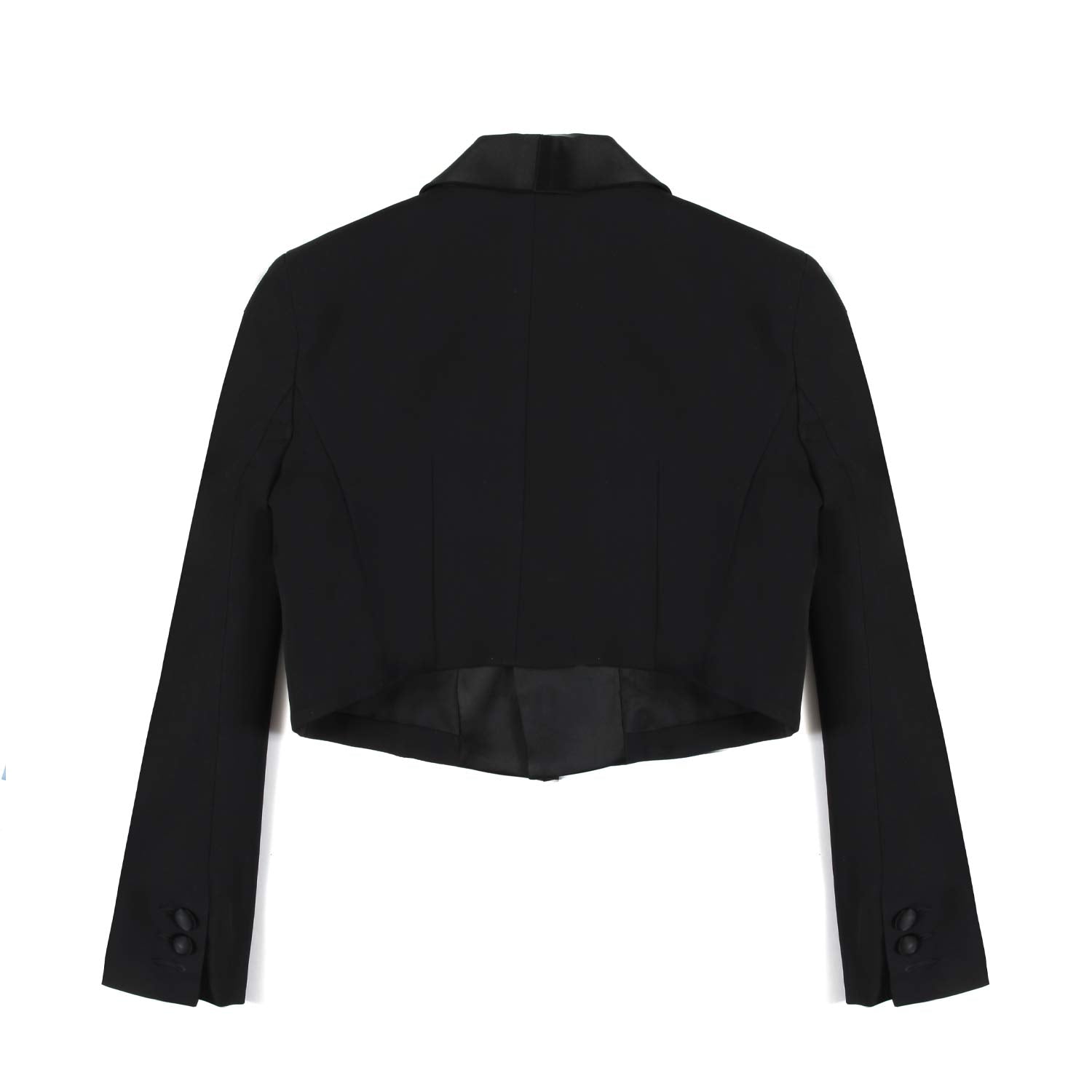 BLAZER CROPPED NERO BAMBINA E TEENAGER - annameglio.com abbigliamento moda