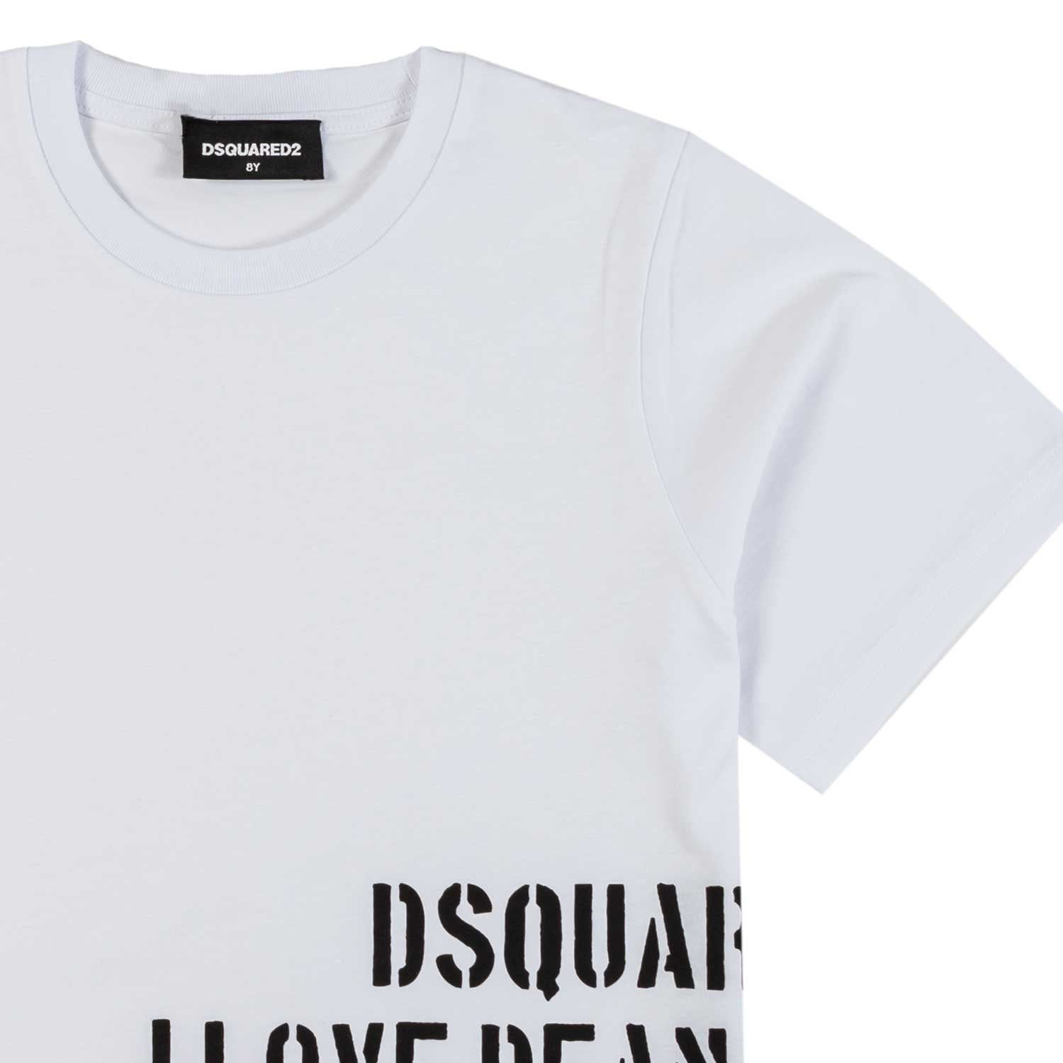 T-SHIRT BIANCA CON LETTERING NERO - annameglio.com abbigliamento moda