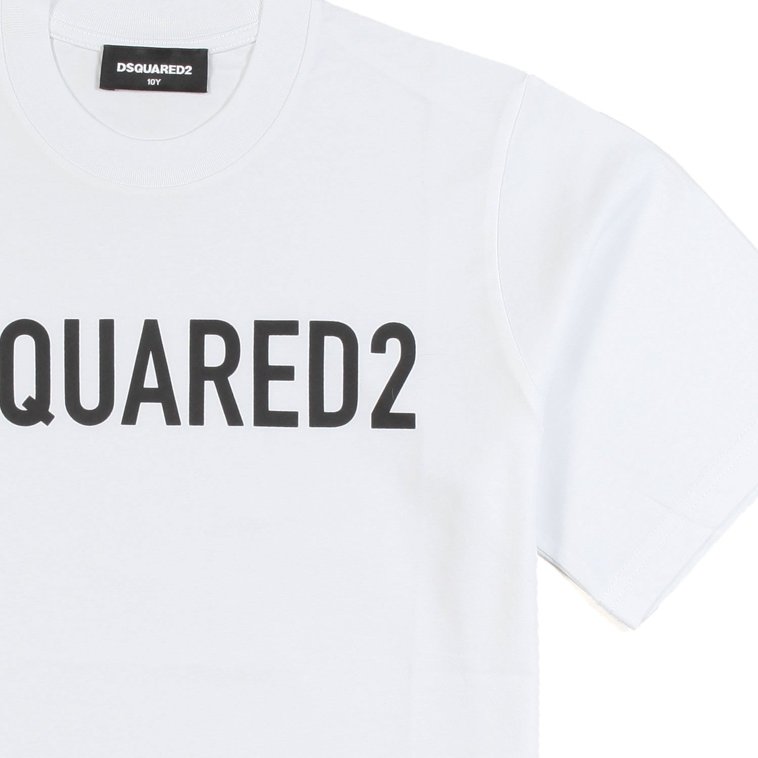 T-SHIRT BIANCA CON LOGO ESTESO NERO - annameglio.com abbigliamento moda