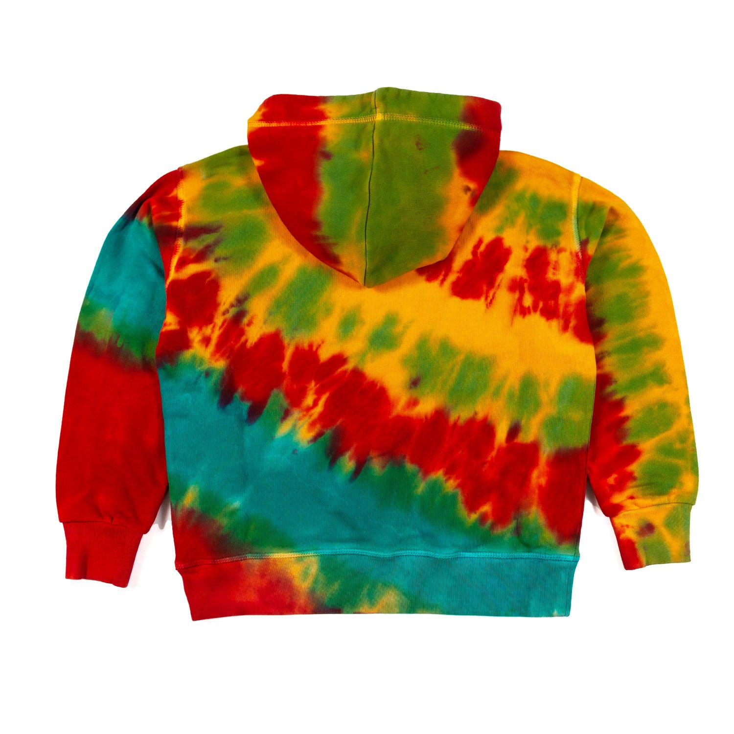 FELPA HOODIE UNISEX MULTICOLOR CON LOGO AZZURRO - annameglio.com abbigliamento moda