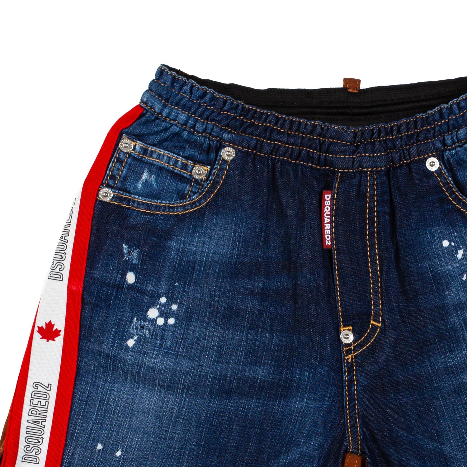 SHORTS UNISEX DI JEANS BLU SCURO E MARRONE - annameglio.com abbigliamento moda