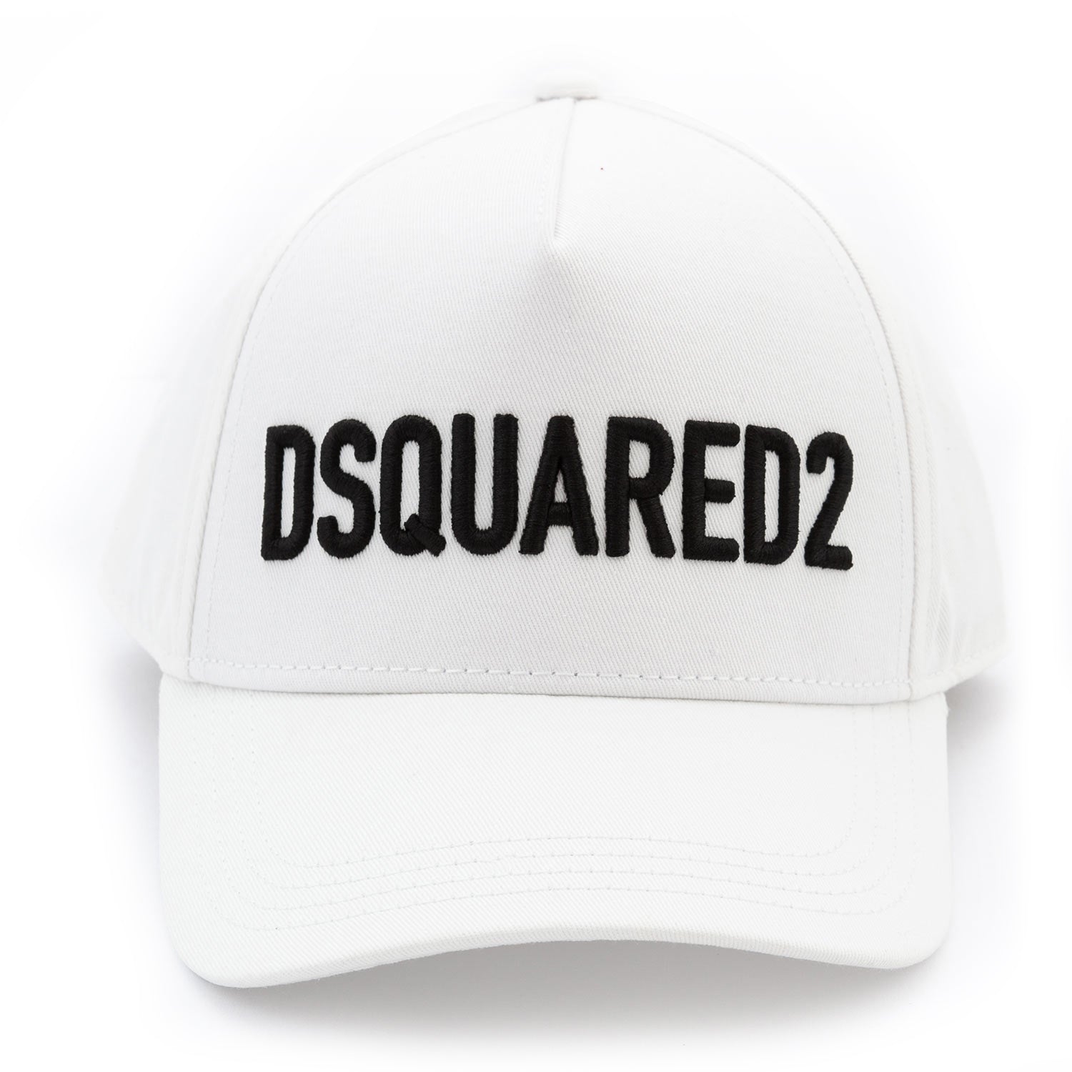 CAPPELLO BASEBALL BIANCO CON LOGO RICAMATO NERO - annameglio.com abbigliamento moda