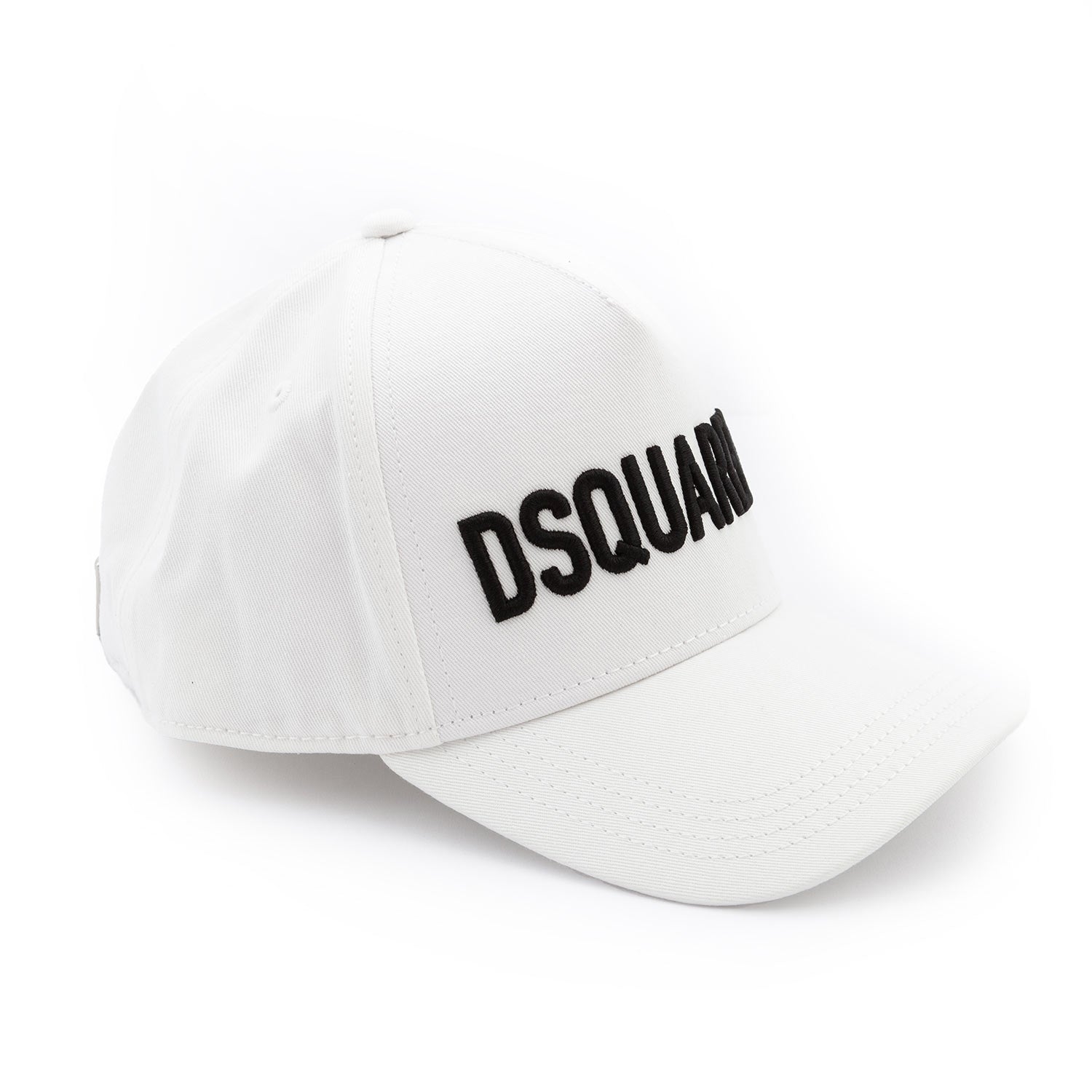 CAPPELLO BASEBALL BIANCO CON LOGO RICAMATO NERO - annameglio.com abbigliamento moda