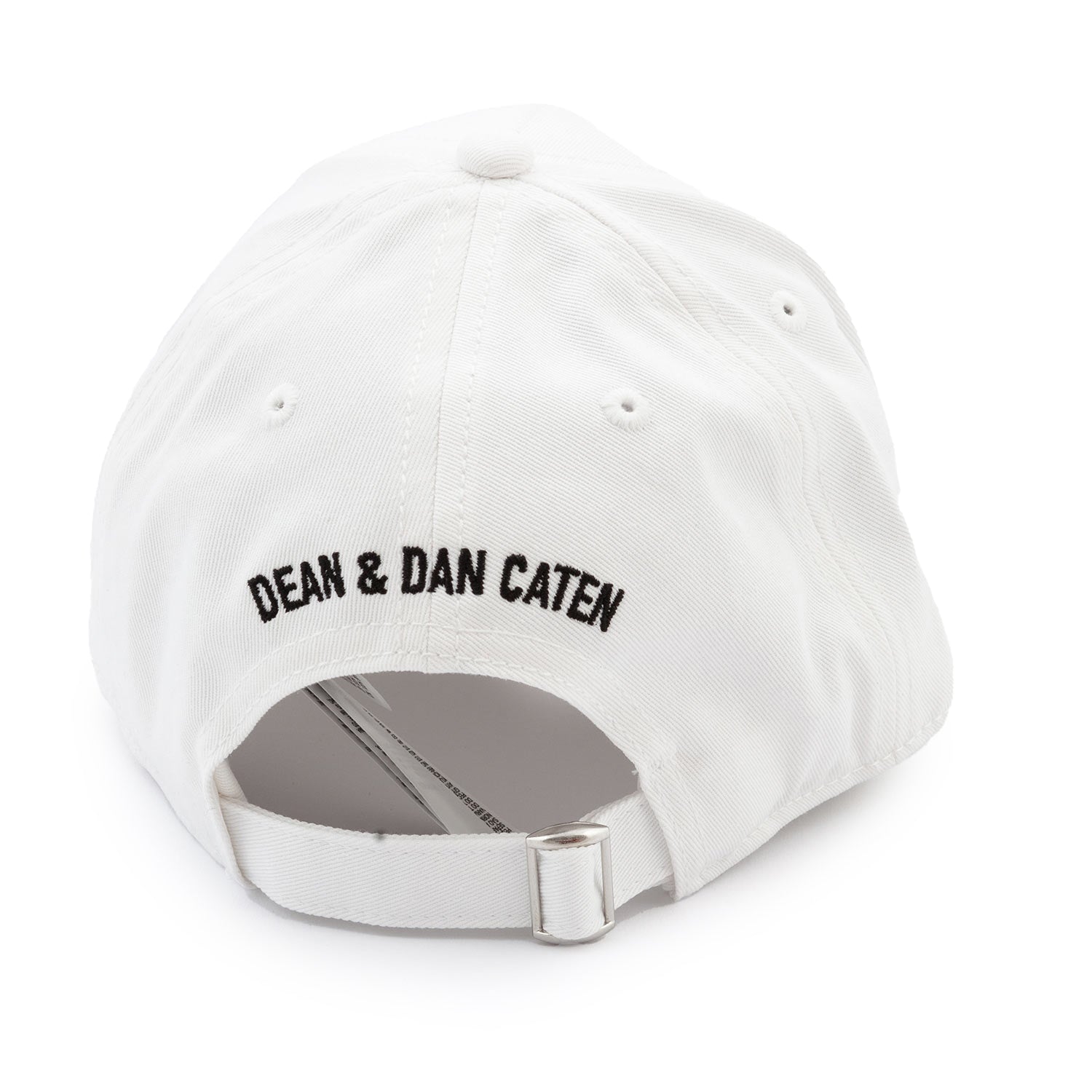 CAPPELLO BASEBALL BIANCO CON LOGO RICAMATO NERO - annameglio.com abbigliamento moda