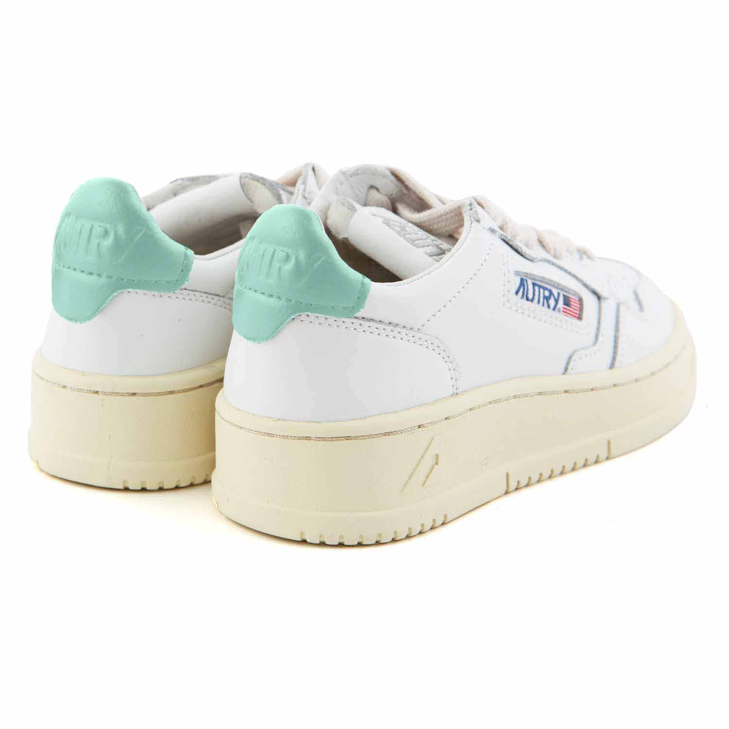 SNEAKER MEDALIST UNISEX BIANCA E VERDE ACQUA JR - annameglio.com abbigliamento moda