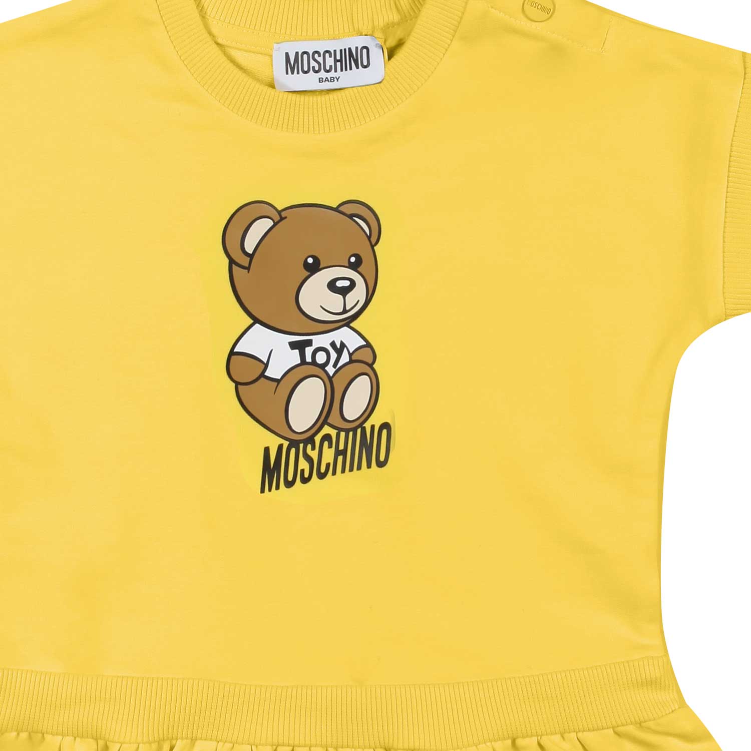 ABITO T-SHIRT GIALLO CON TEDDY BEAR BIMBA - annameglio.com abbigliamento moda