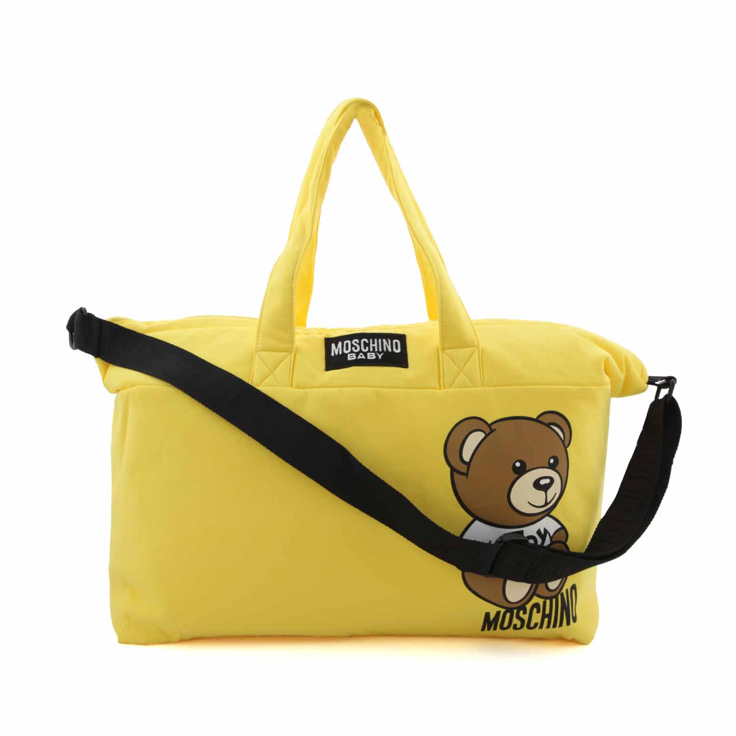 BORSA FASCIATOIO TEDDY BEAR GIALLA IN FELPA - annameglio.com abbigliamento moda