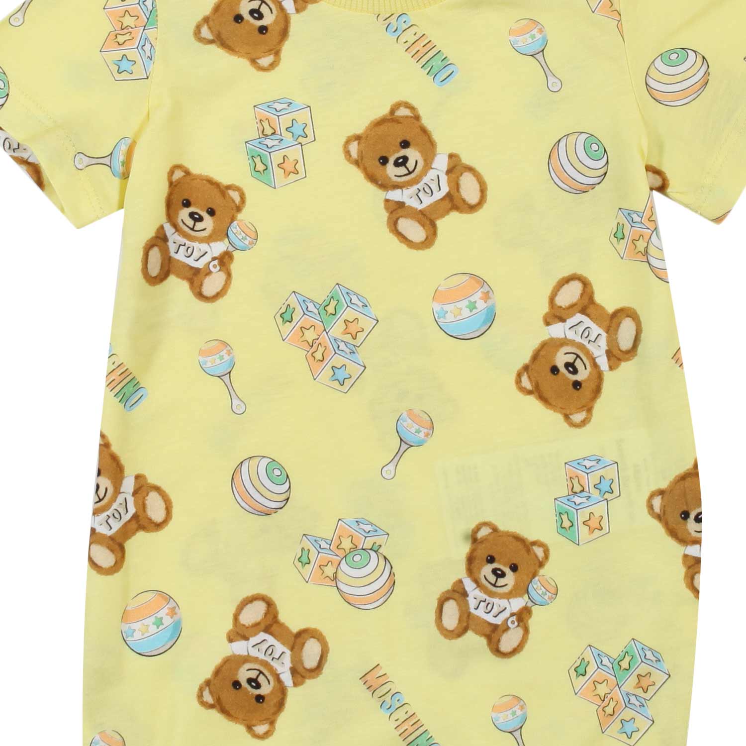 PAGLIACCETTO UNISEX GIALLO CON STAMPE TEDDY BEAR - annameglio.com abbigliamento moda