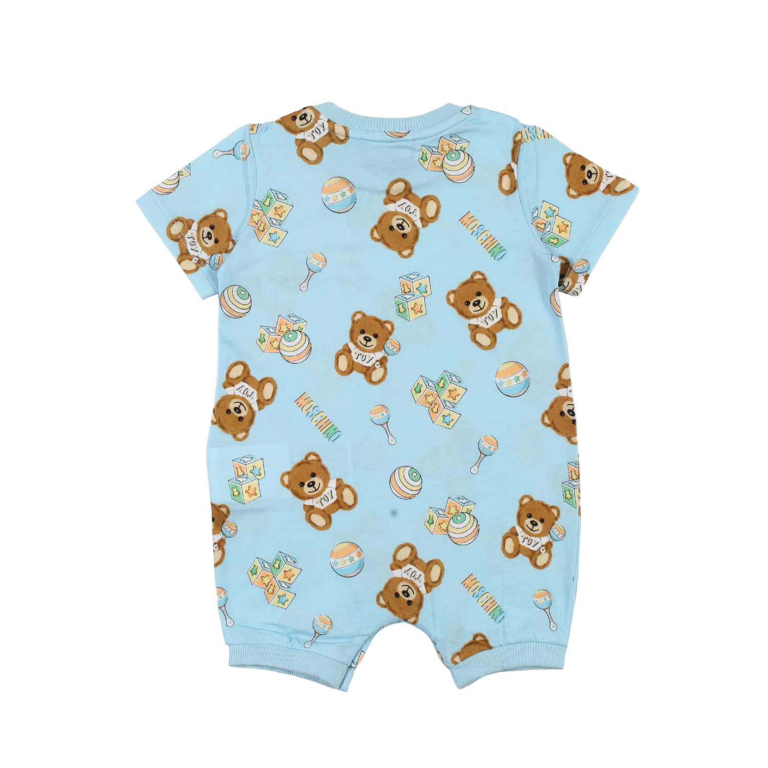 PAGLIACCETTO CELESTE CON STAMPE TEDDY BEAR - annameglio.com abbigliamento moda
