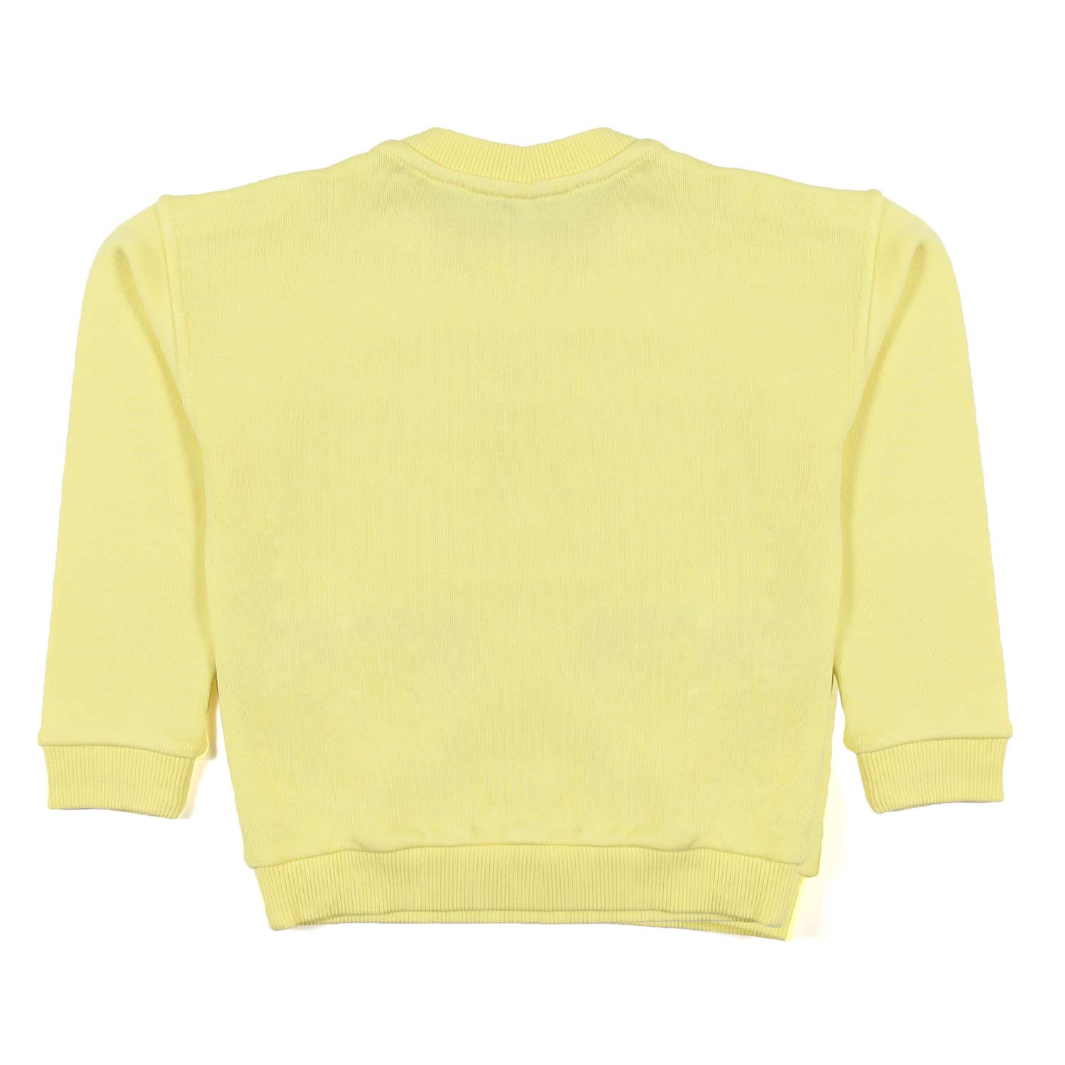 FELPA GIALLO CHIARO CON RICAMO BIMBO E BIMBA - annameglio.com abbigliamento moda