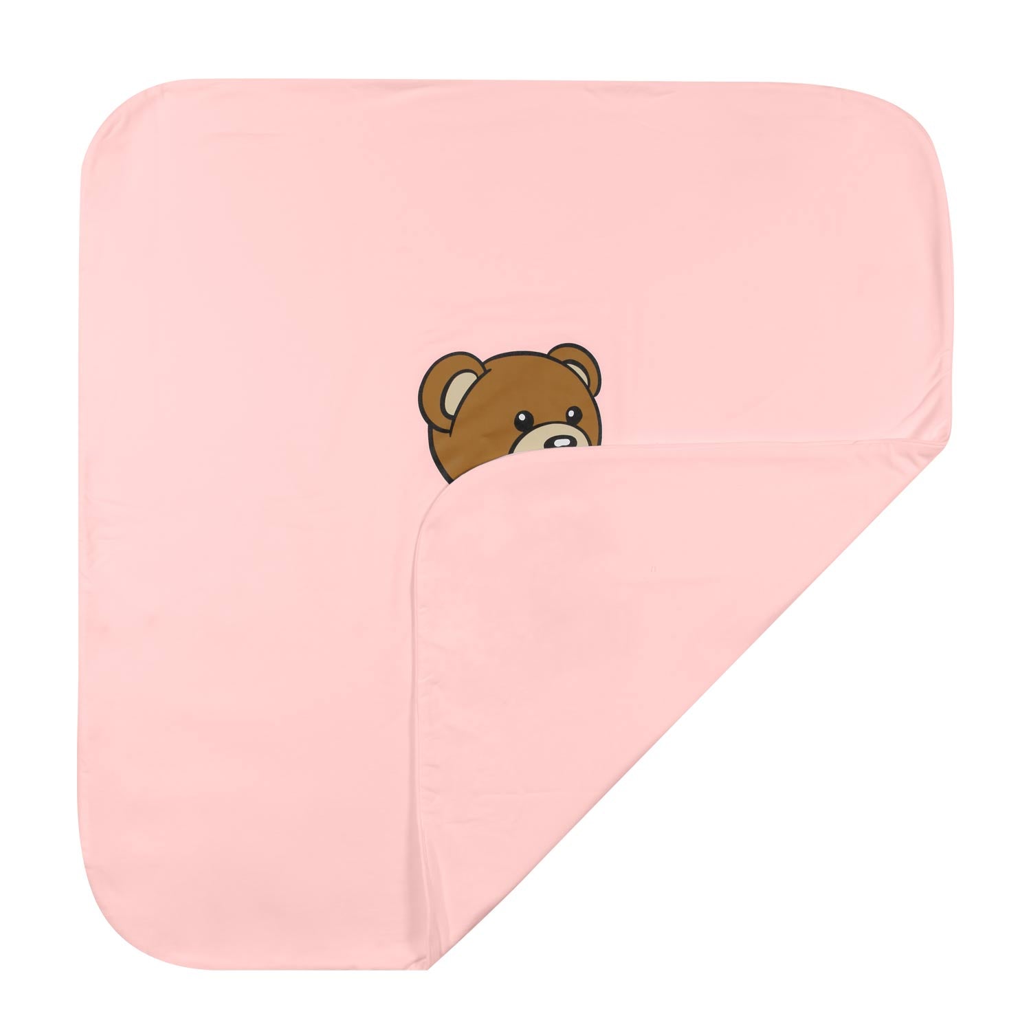 COPERTA ROSA CON STAMPA TEDDY BEAR - annameglio.com abbigliamento moda