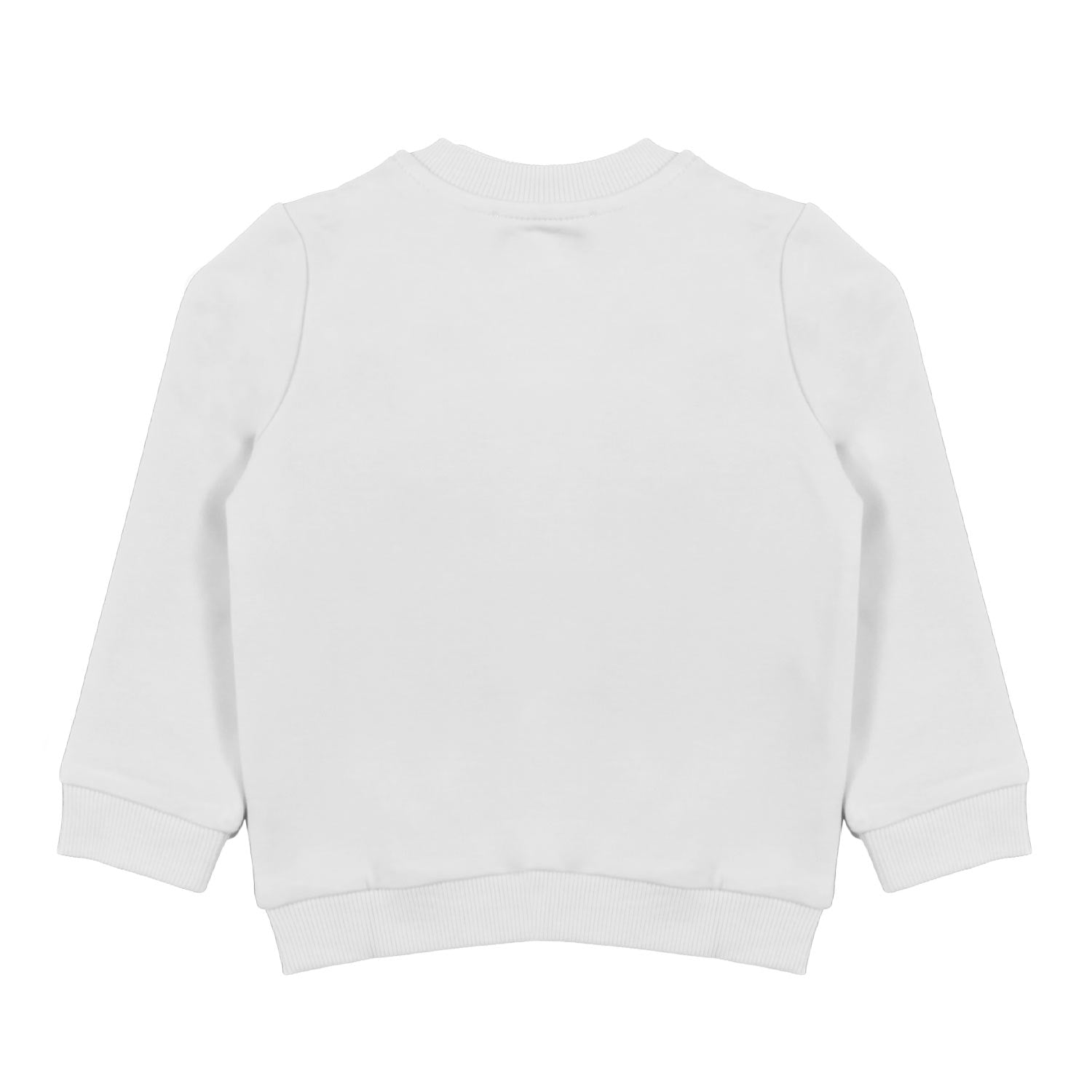 FELPA BIANCA CON TEDDY BEAR BIMBO E BIMBA - annameglio.com abbigliamento moda