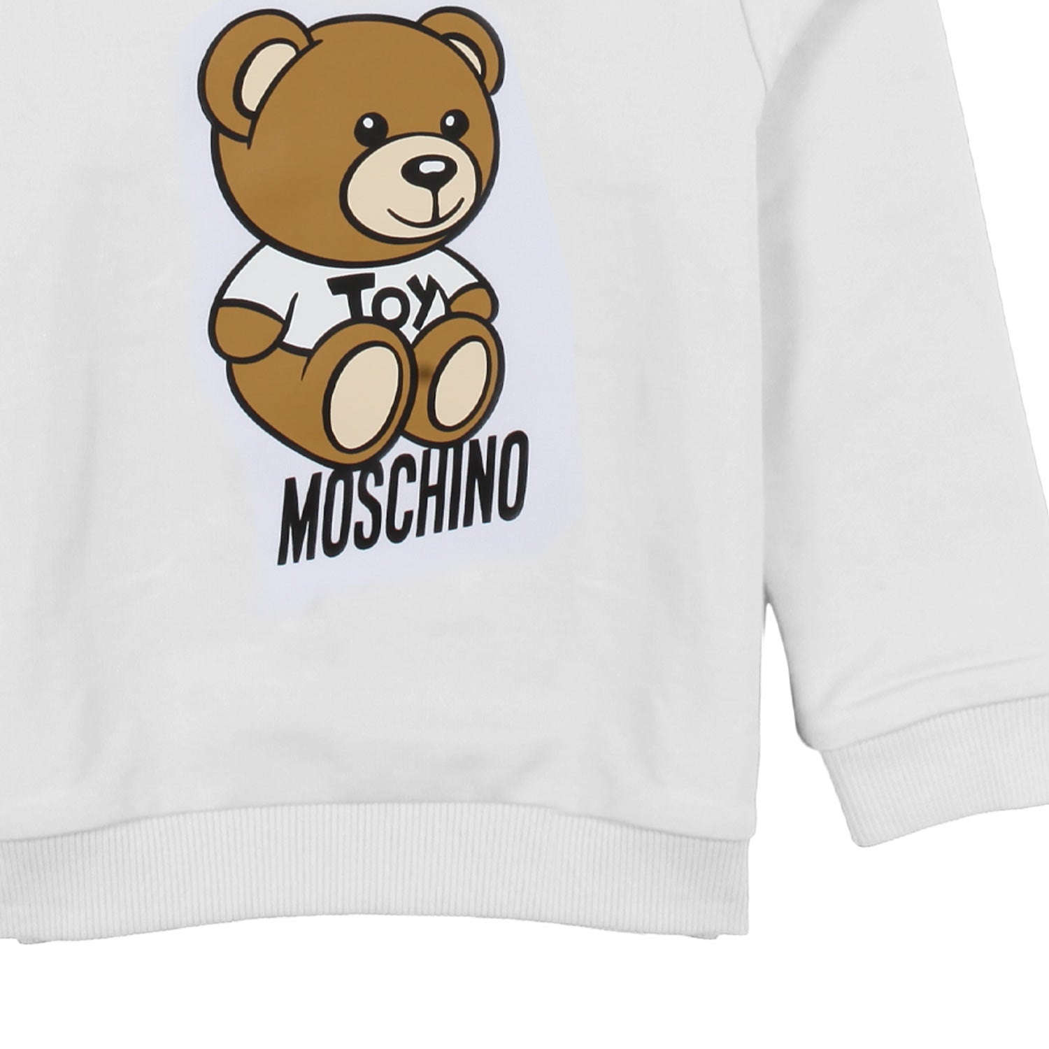 FELPA BIANCA CON TEDDY BEAR BIMBO E BIMBA - annameglio.com abbigliamento moda