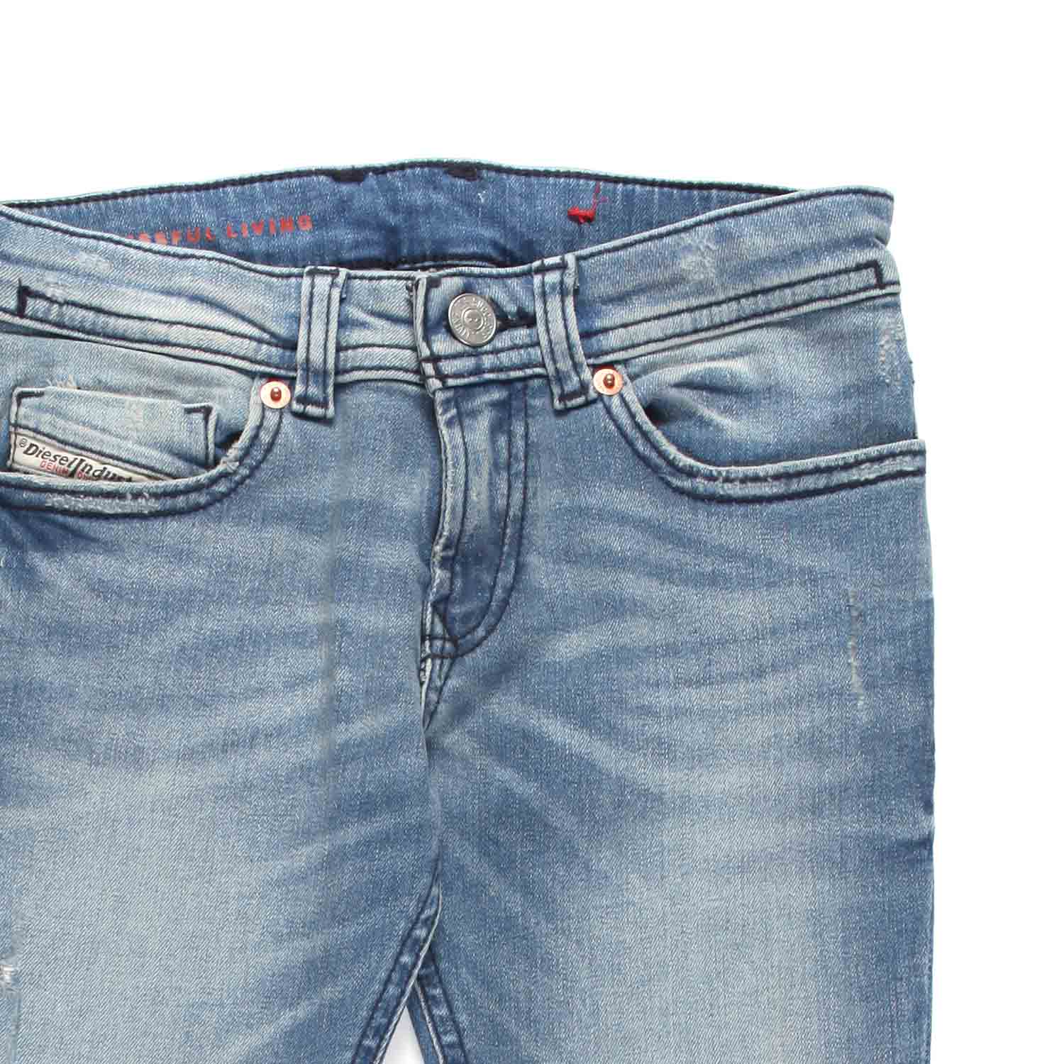 JEANS FINNING UNISEX BLU CHIARO - annameglio.com abbigliamento moda