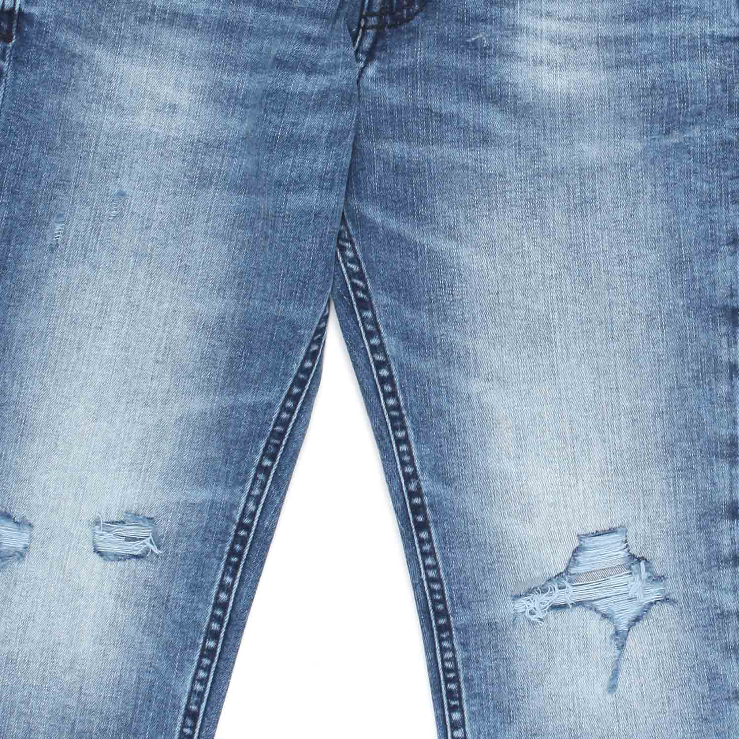 JEANS BLU CHIARO CON STRAPPI BAMBINO E TEENAGER - annameglio.com abbigliamento moda