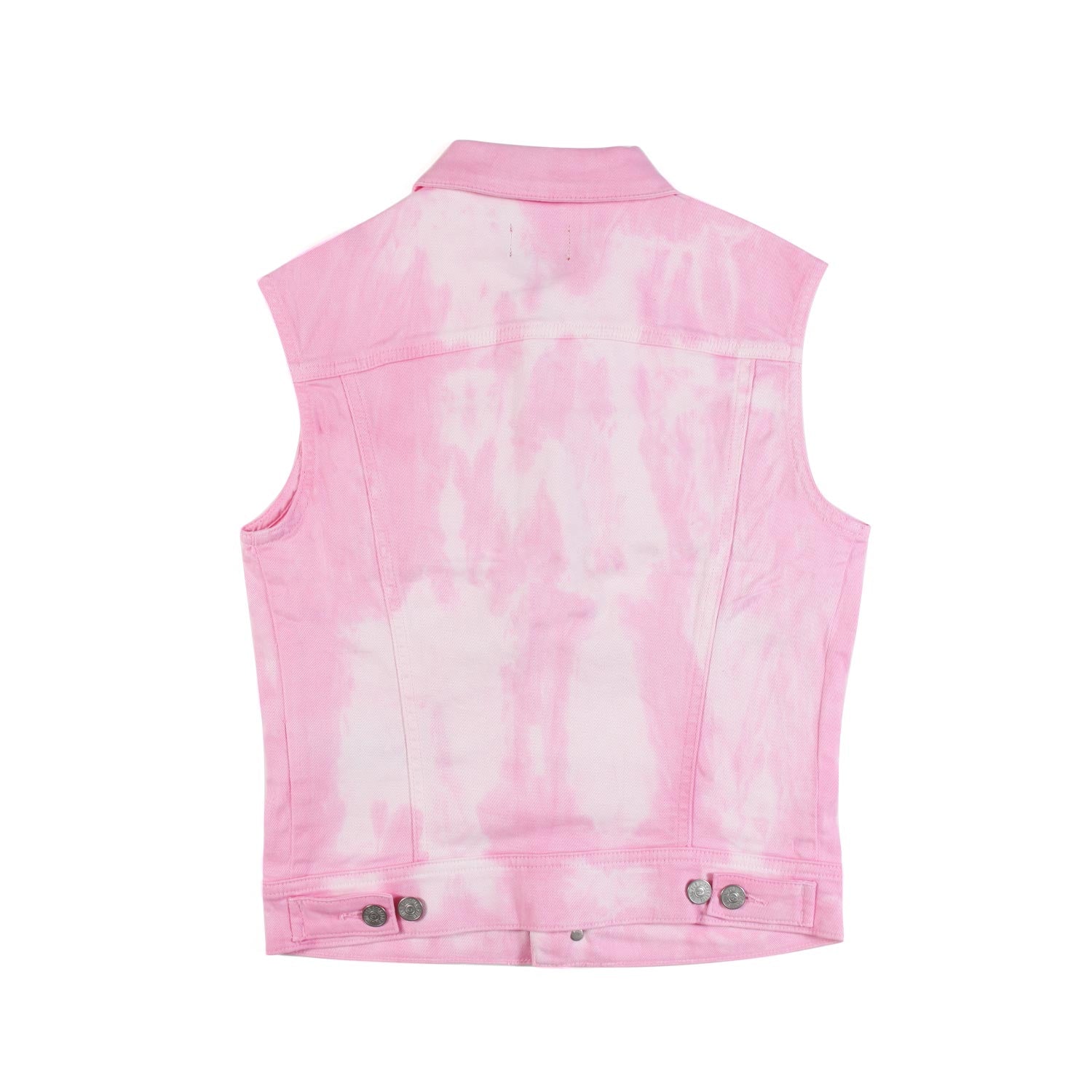 GILET DI JEANS ROSA TIE-DYE BAMBINA E TEENAGER - annameglio.com abbigliamento moda