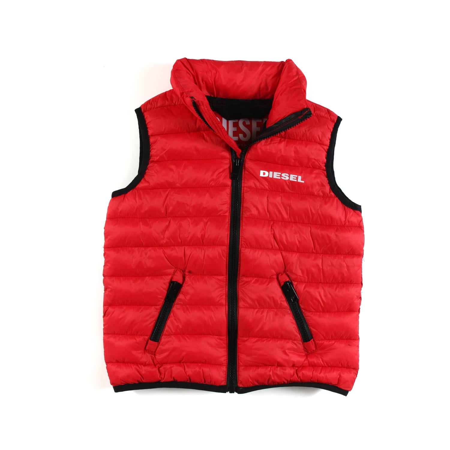 GILET PUFFER ROSSO E NERO BAMBINO E TEENAGER - annameglio.com abbigliamento moda