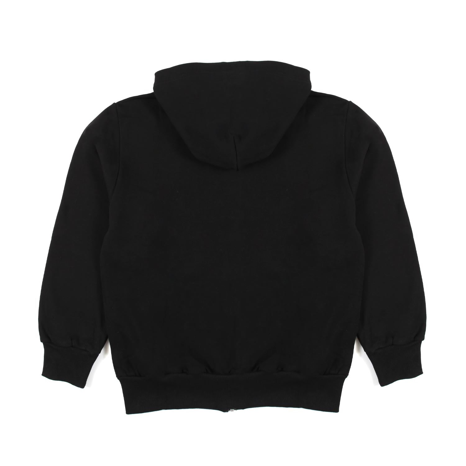 FELPA NERA CON CAPPUCCIO E CHIUSURA ZIP - annameglio.com abbigliamento moda