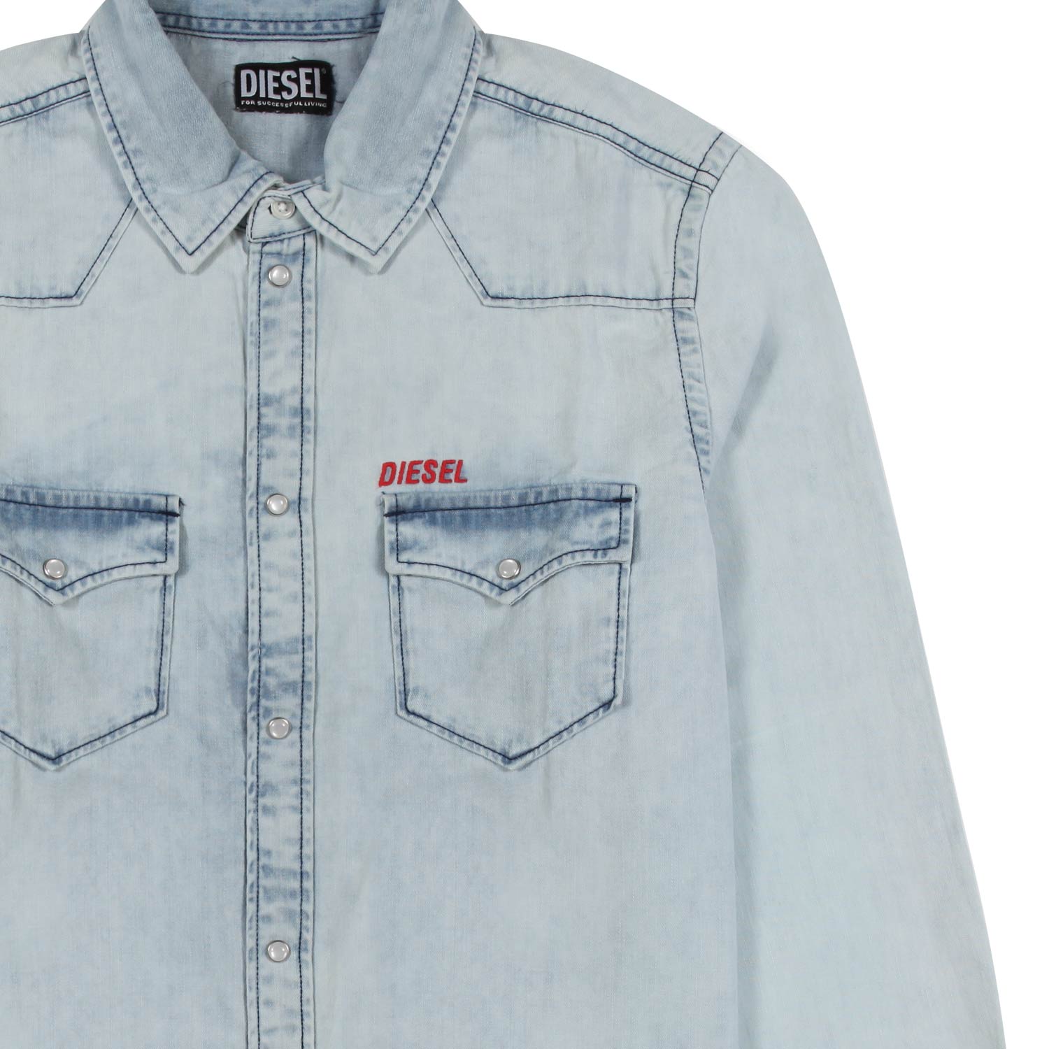 CAMICIA DENIM CELESTE CHIARO UNISEX - annameglio.com abbigliamento moda