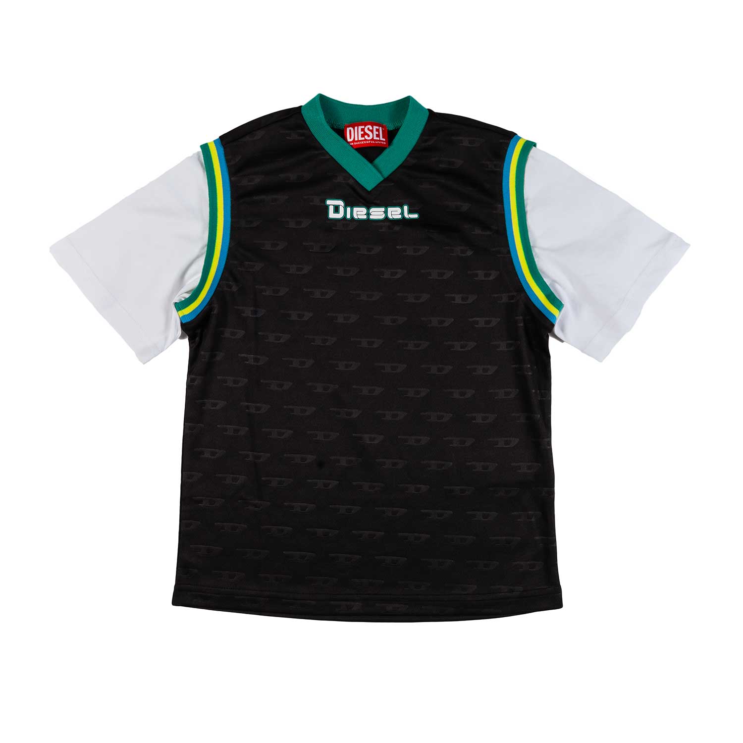 T-SHIRT 2 IN 1 NERA E BIANCA BAMBINO E TEENAGER - annameglio.com abbigliamento moda