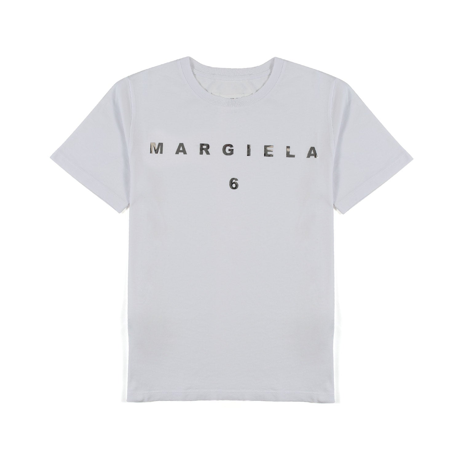 T-SHIRT BIANCA CON LOGO CROMATO - annameglio.com abbigliamento moda