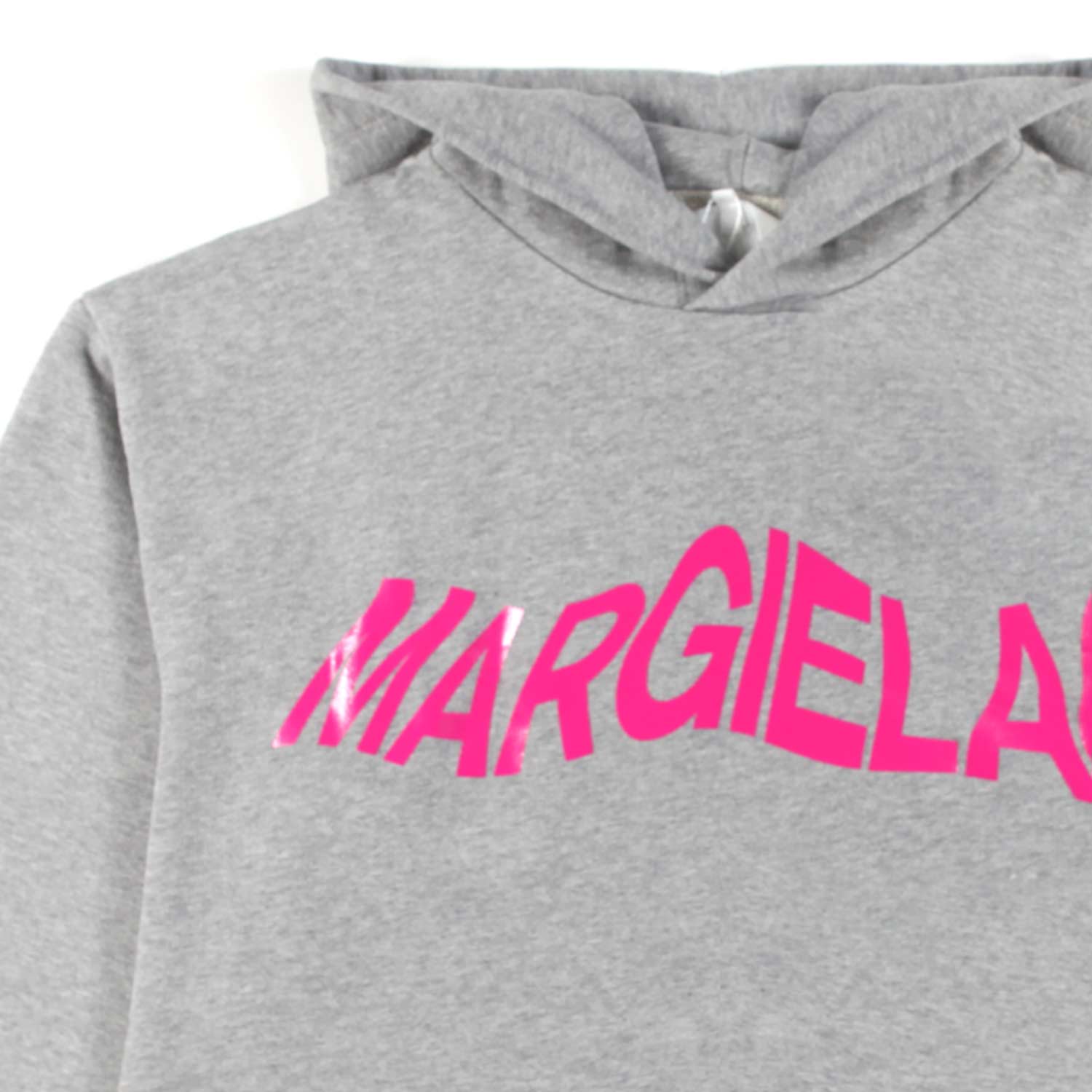 FELPA GRIGIO MELANGE CON LOGO MAGENTA - annameglio.com abbigliamento moda